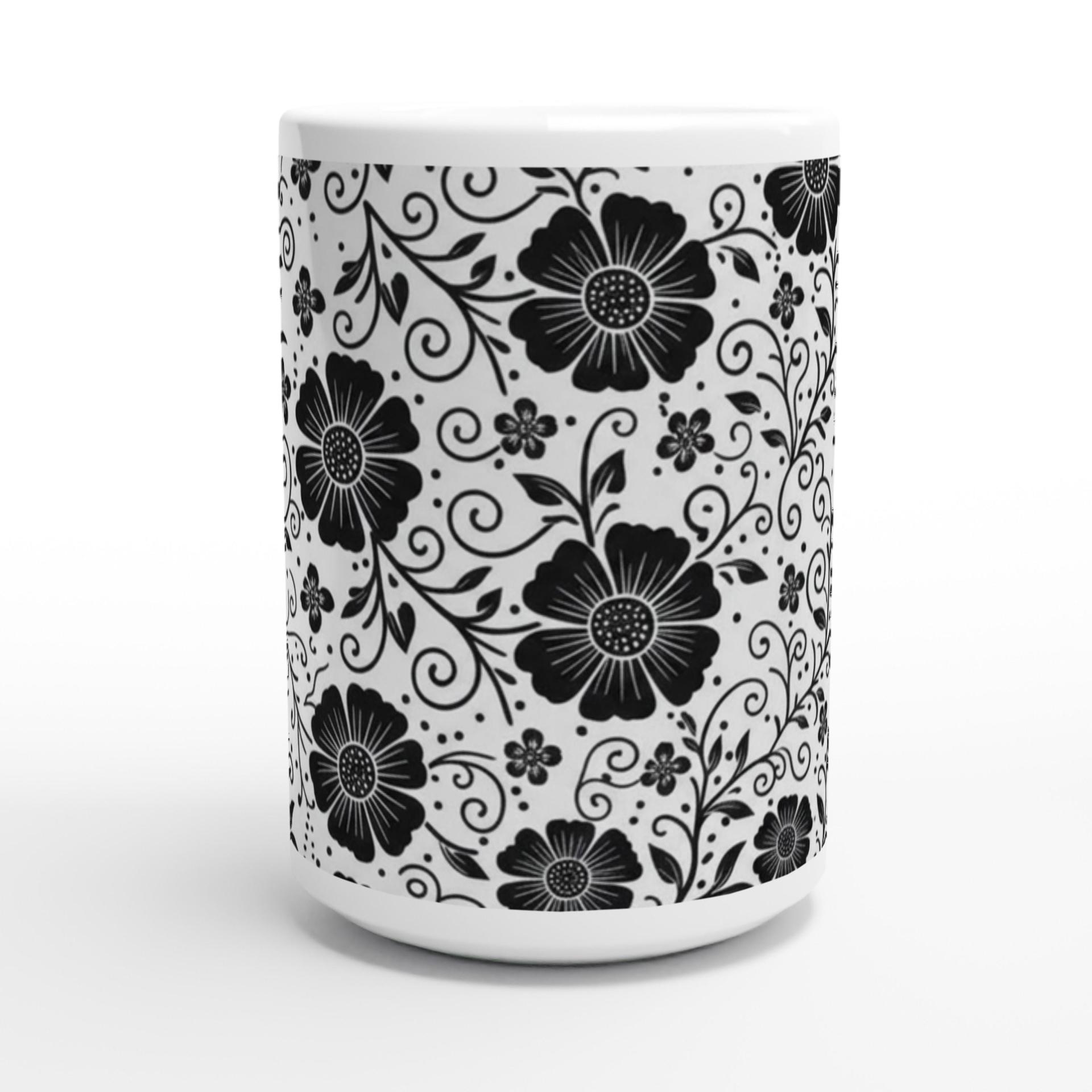 Floral Cups -  Large and Small Ceramic Mug