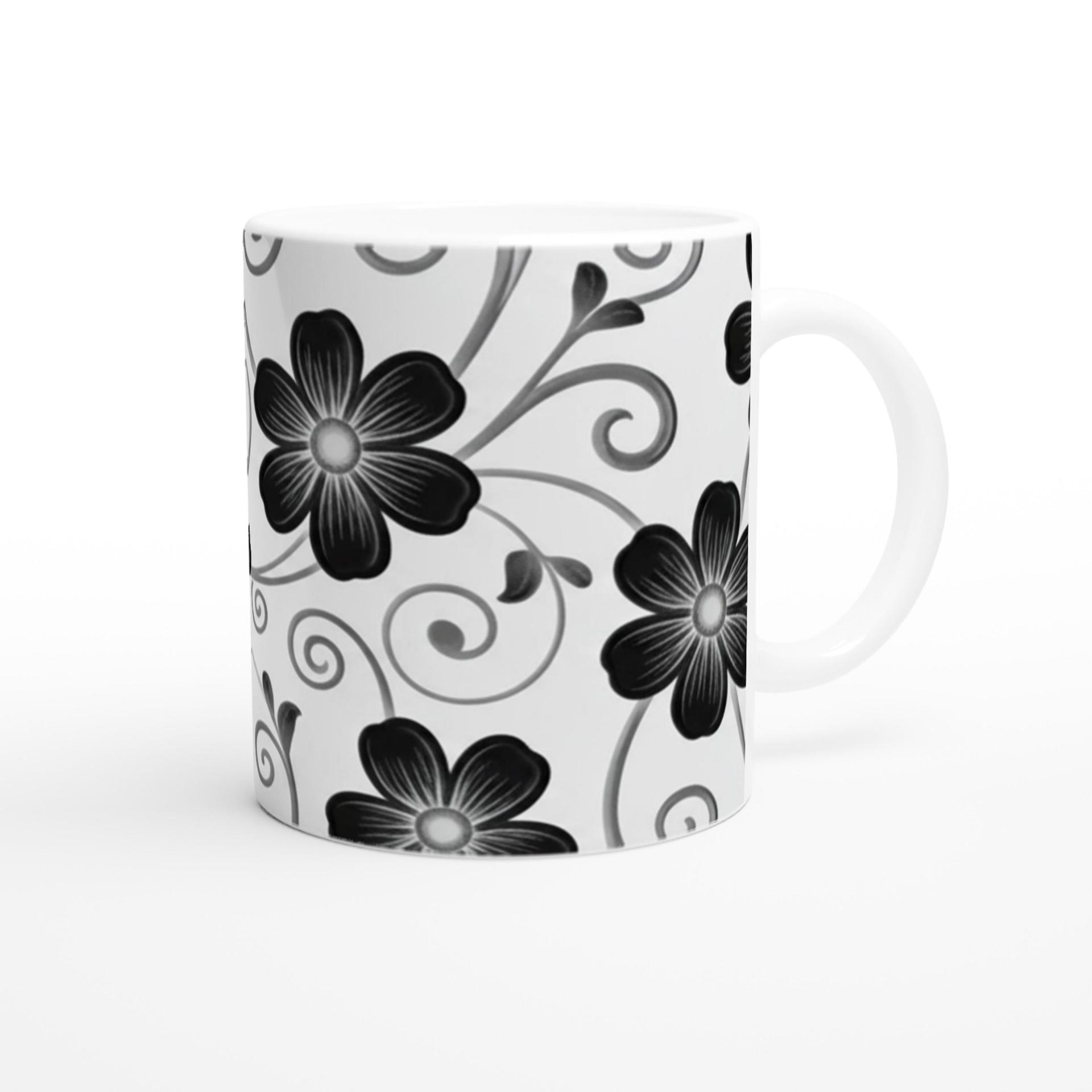 Floral Cups -  Large and Small Ceramic Mug