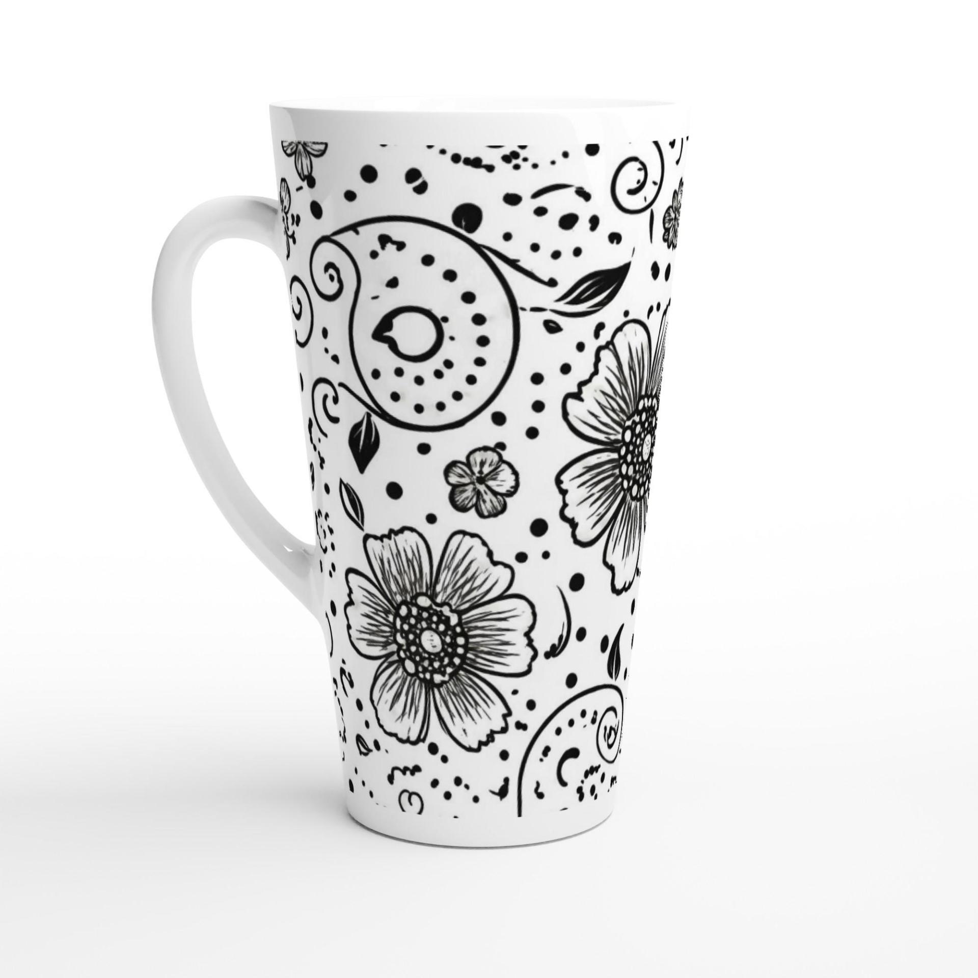 Latte 17oz Ceramic Mug - Coffee or Tea Cup, Extra Tall