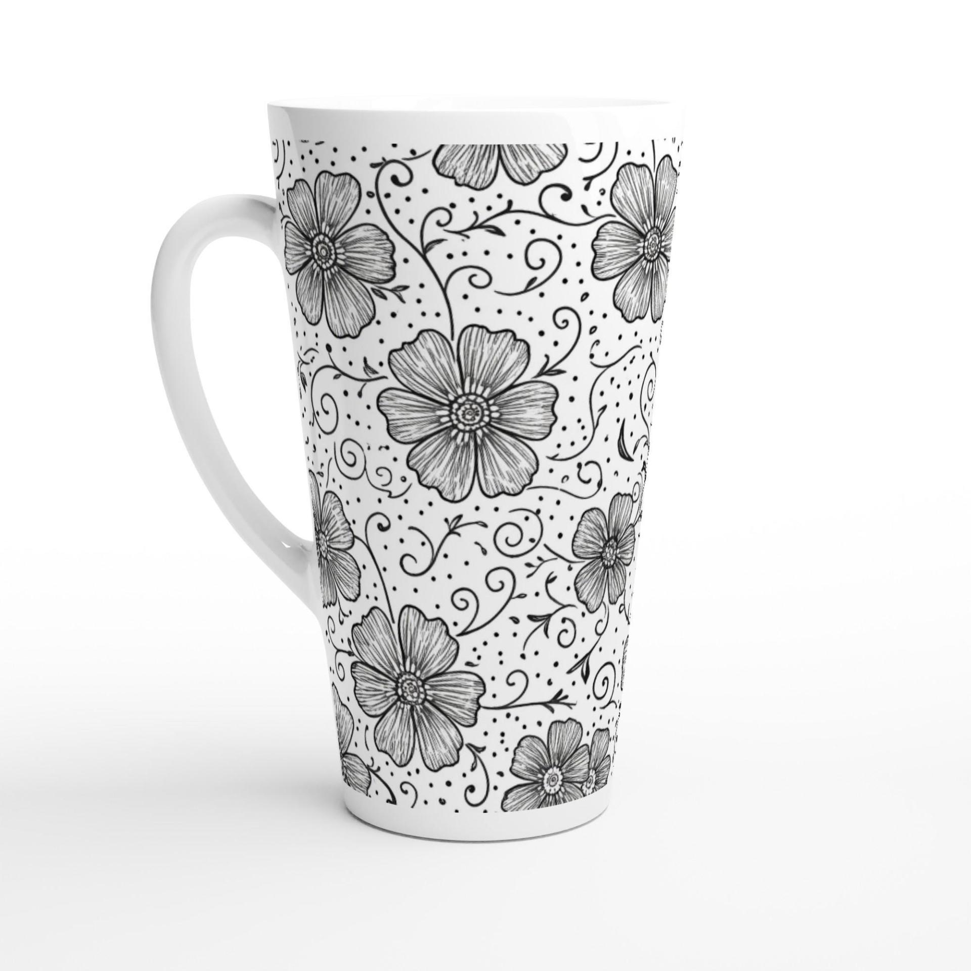 Latte 17oz Ceramic Mug - Coffee or Tea Cup, Extra Tall