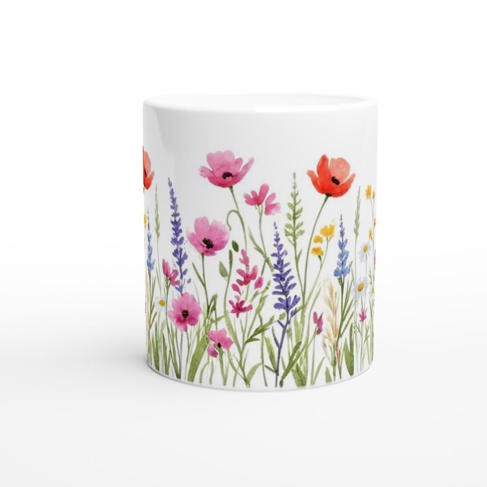 Floral Cups -  Large and Small Ceramic Mugs