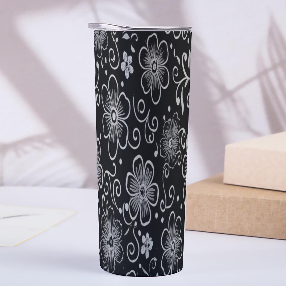 Extra Large Skinny Tumbler, 30oz and 20oz Stainless Steel Travel Mugs with Lids