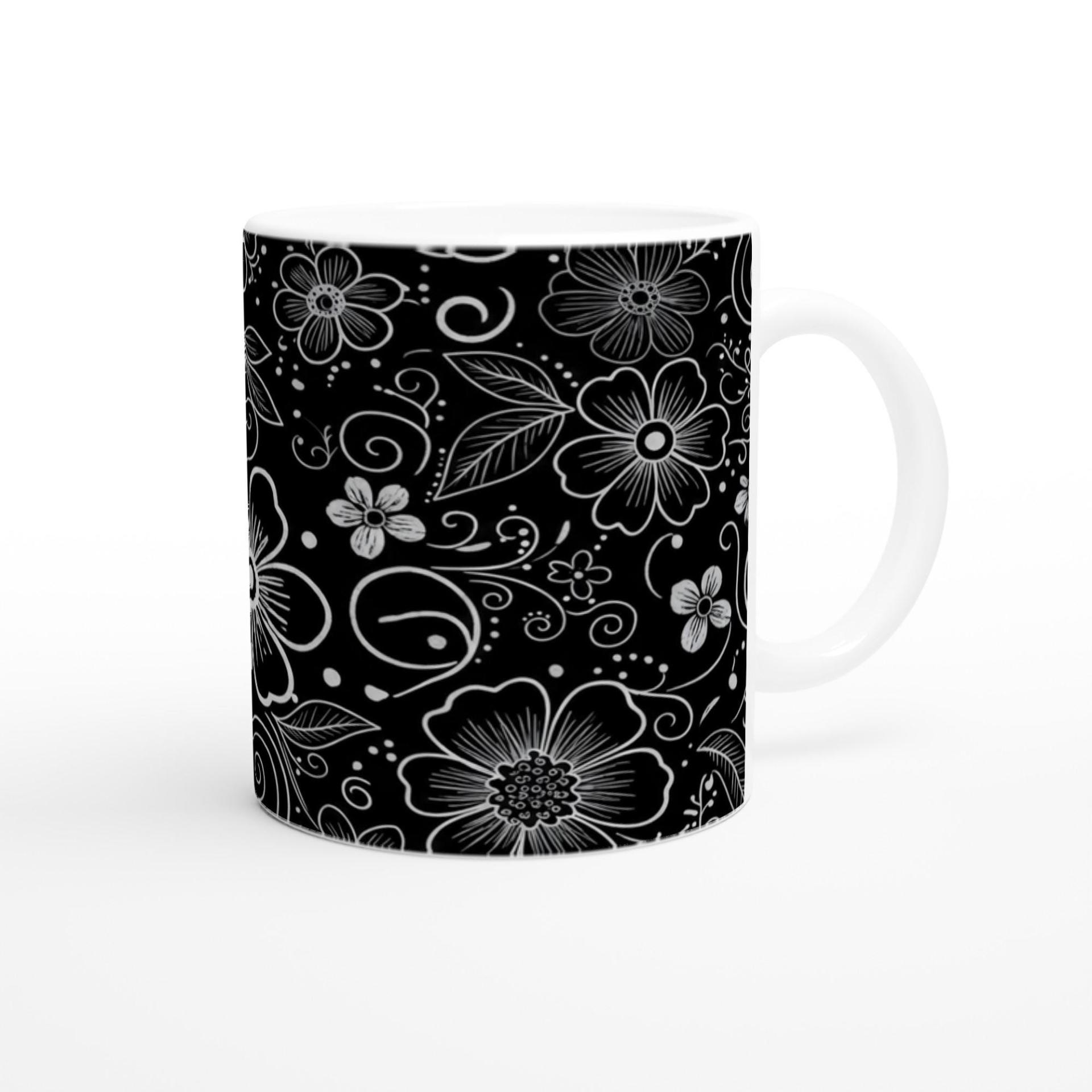 Floral Cups -  Large and Small Ceramic Mugs