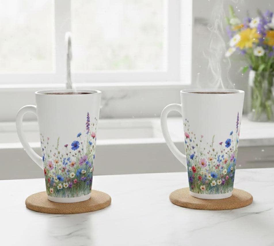 Latte 17oz Ceramic Mug - Coffee or Tea Cup, Extra Tall