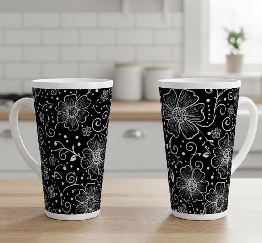 Latte 17oz Ceramic Mug - Coffee or Tea Cup, Extra Tall