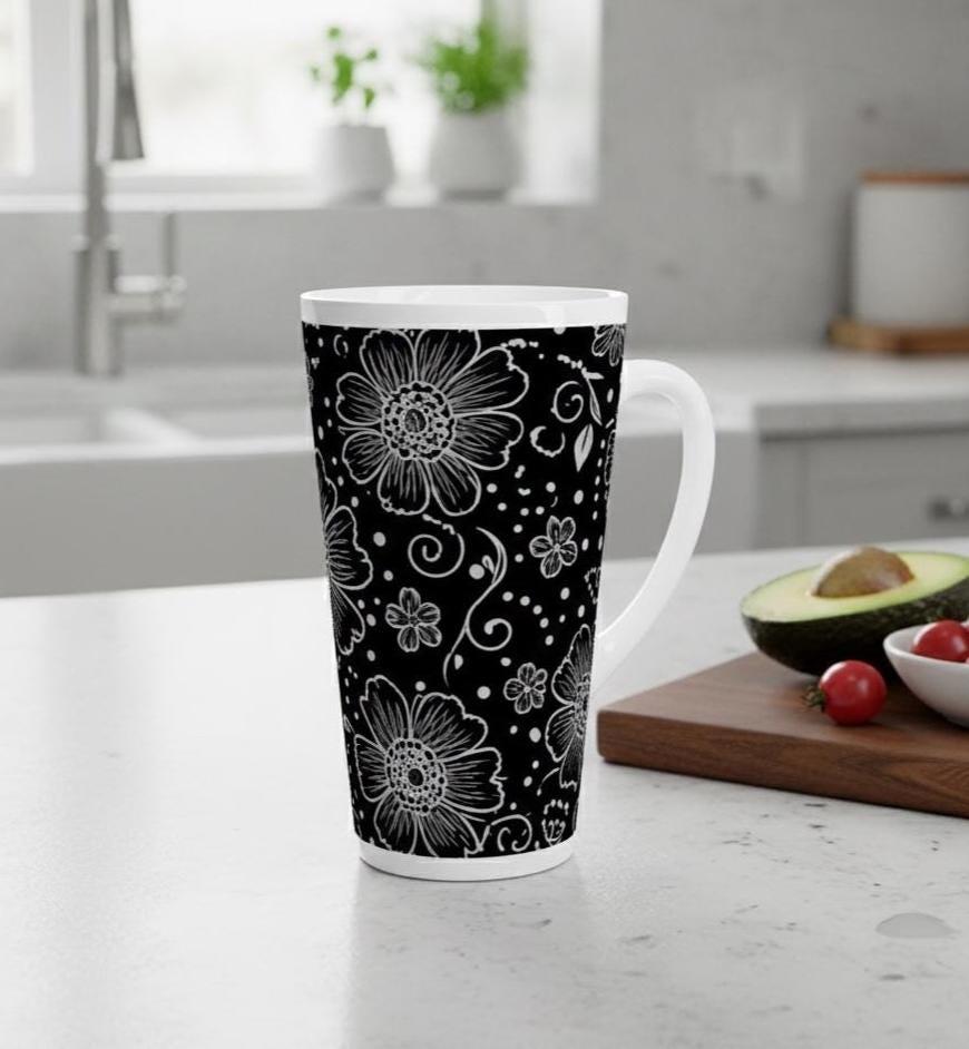 Latte 17oz Ceramic Mug - Coffee or Tea Cup, Extra Tall