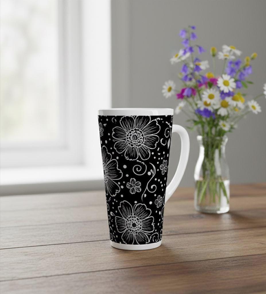 Latte 17oz Ceramic Mug - Coffee or Tea Cup, Extra Tall