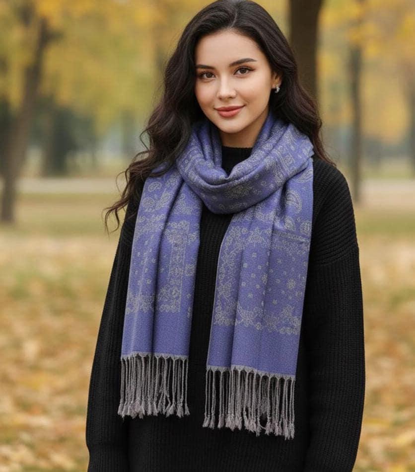 Soft Pashmina Shawl & Scarf for Women, Wide Scarf, Sarong or Head Wraps