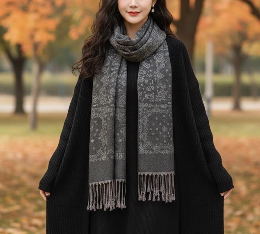 Soft Pashmina Shawl & Scarf for Women, Wide Scarf, Sarong or Head Wraps