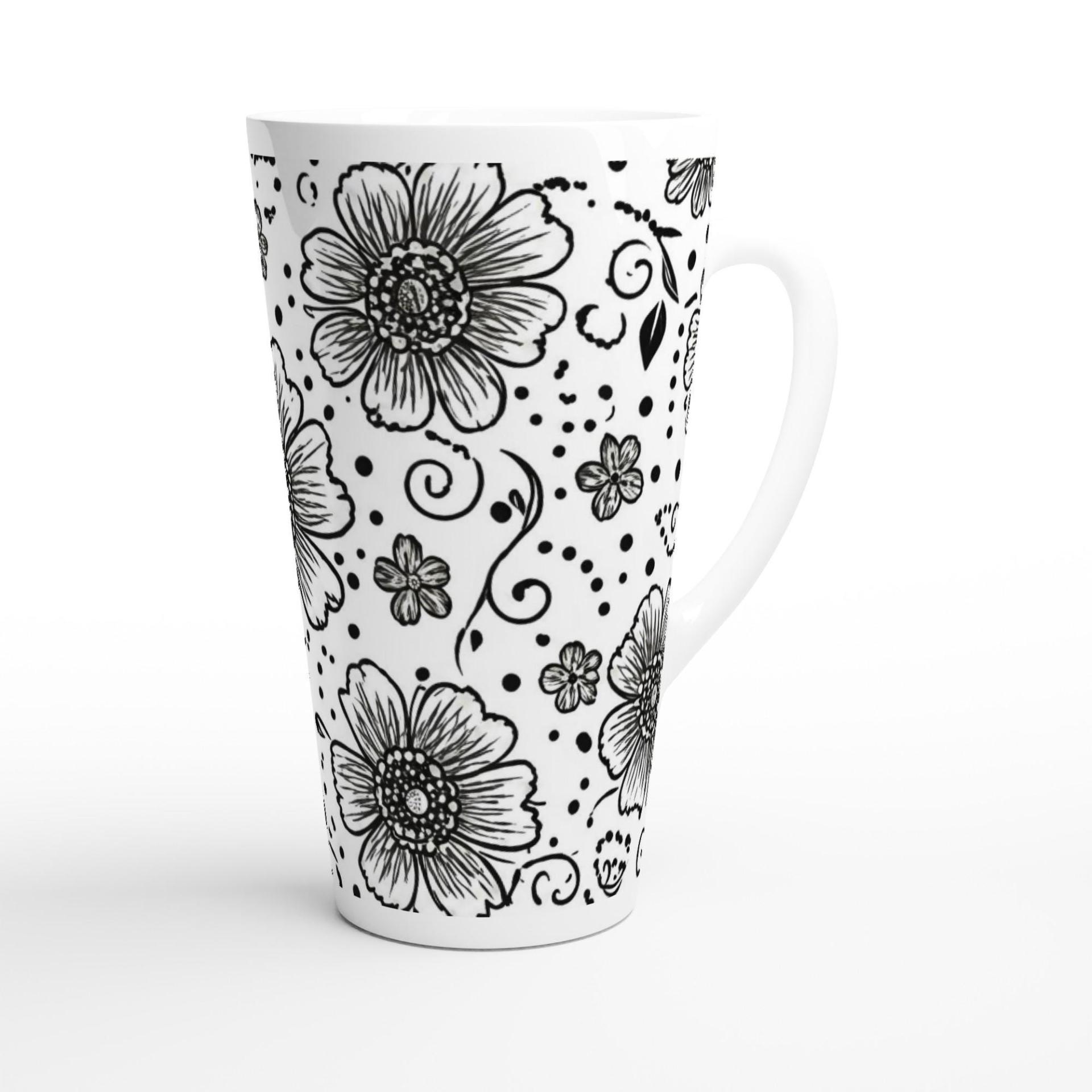 Latte 17oz Ceramic Mug - Coffee or Tea Cup, Extra Tall