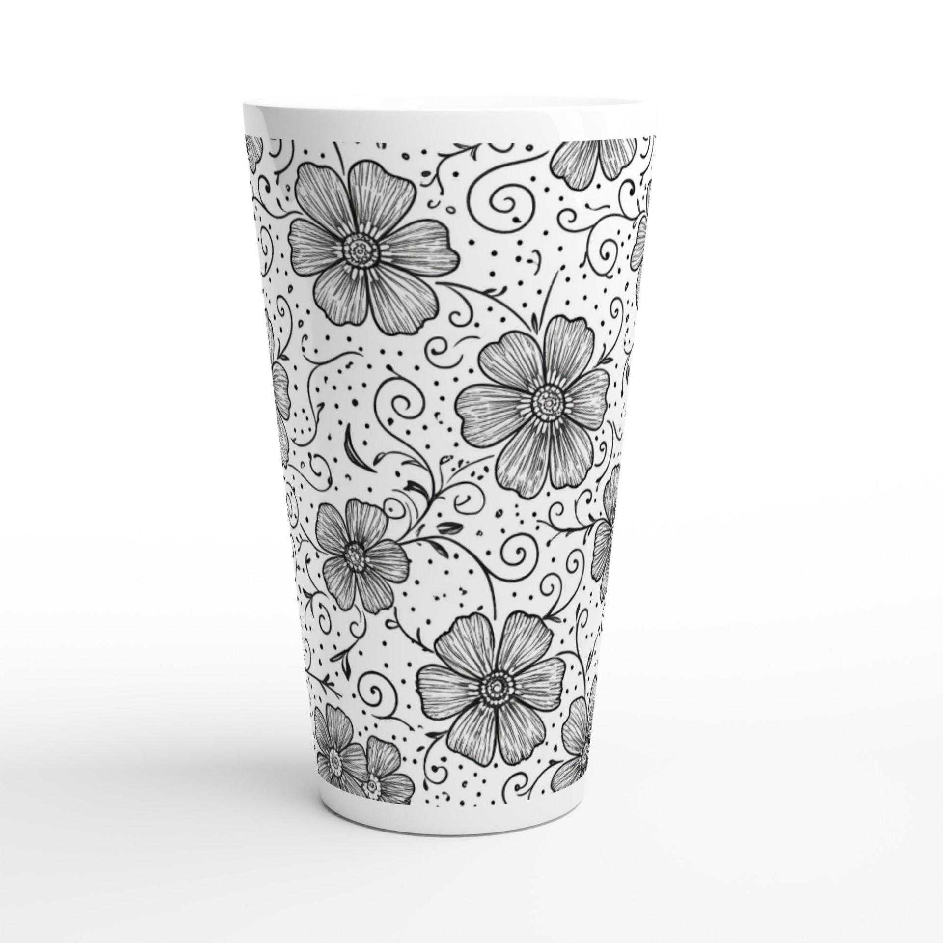 Latte 17oz Ceramic Mug - Coffee or Tea Cup, Extra Tall