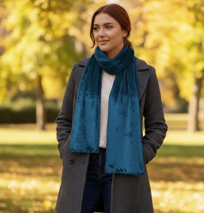 Velvet Scarf - Multiple Colors - Super Soft Scarf