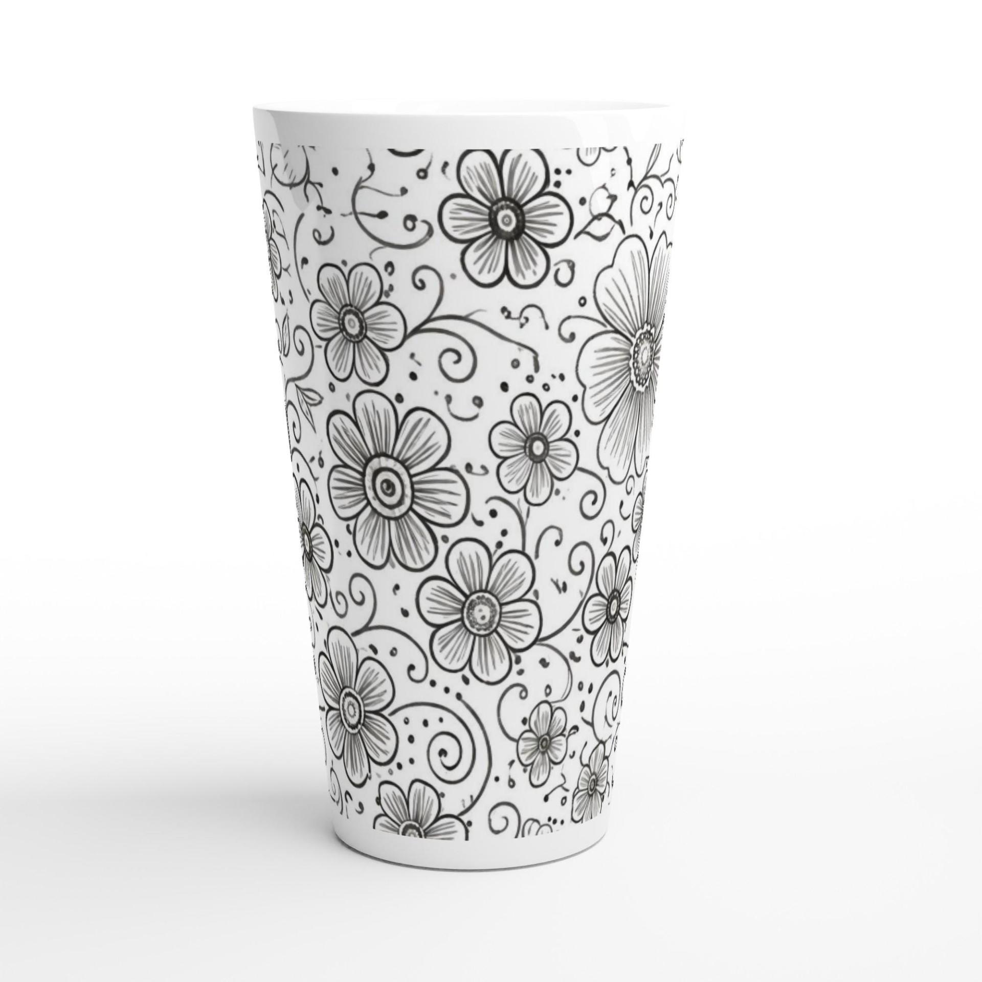 Latte 17oz Ceramic Mug - Coffee or Tea Cup, Extra Tall