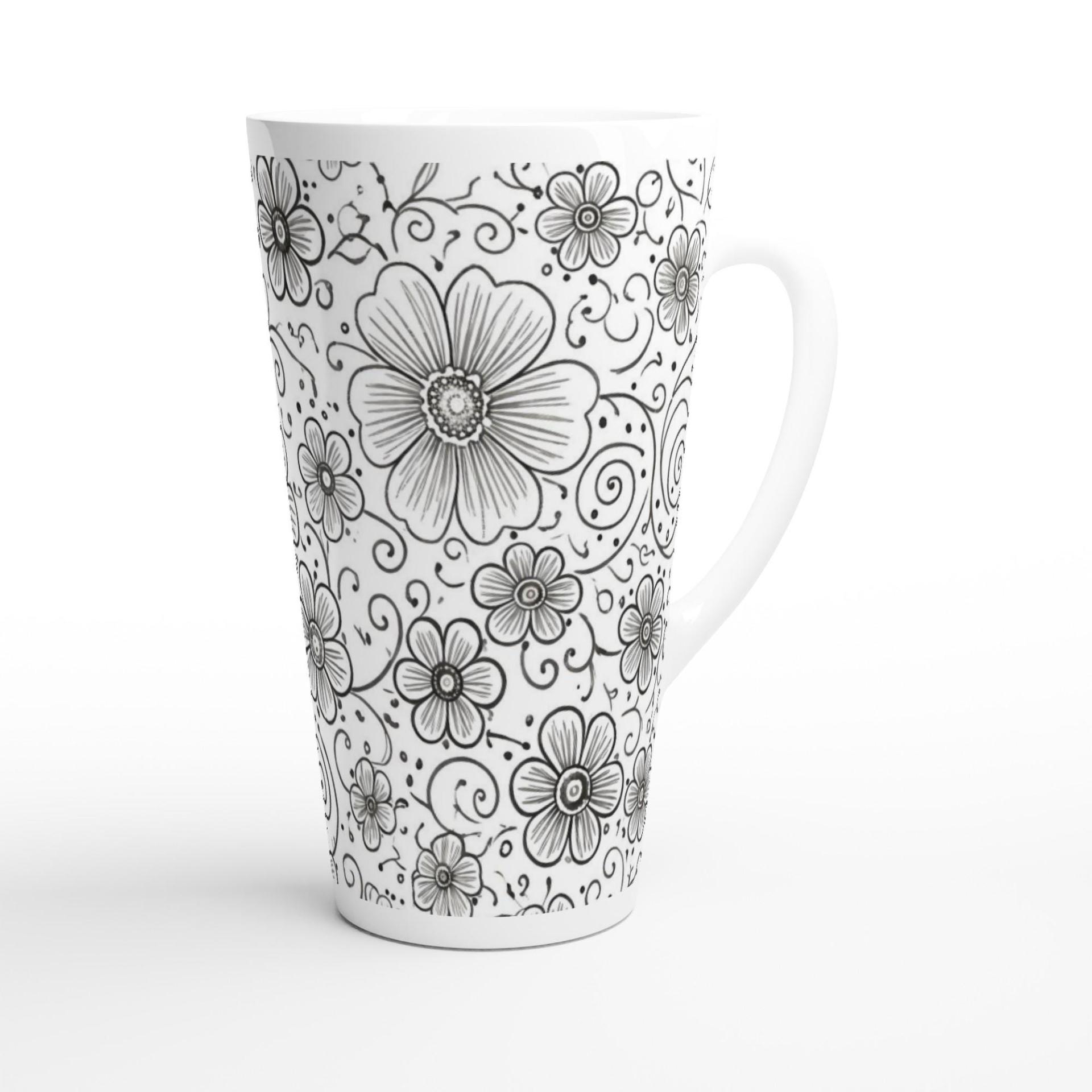 Latte 17oz Ceramic Mug - Coffee or Tea Cup, Extra Tall