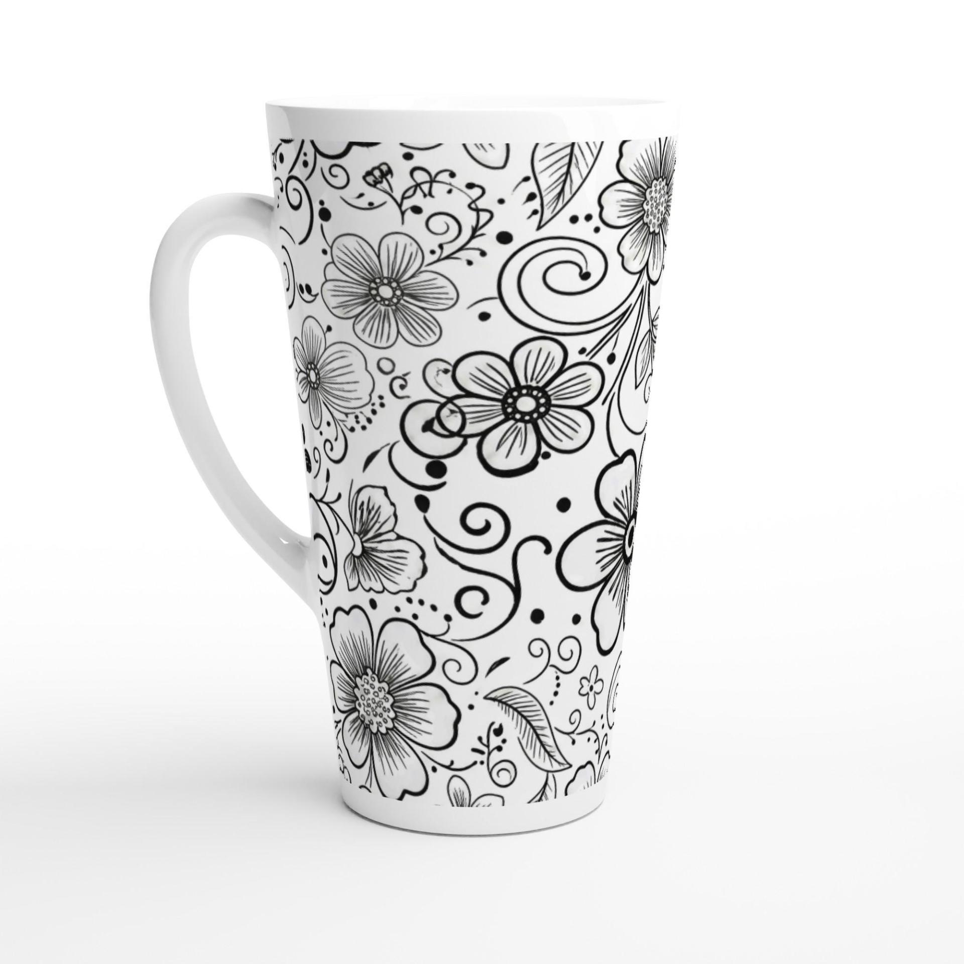 Latte 17oz Ceramic Mug - Coffee or Tea Cup, Extra Tall