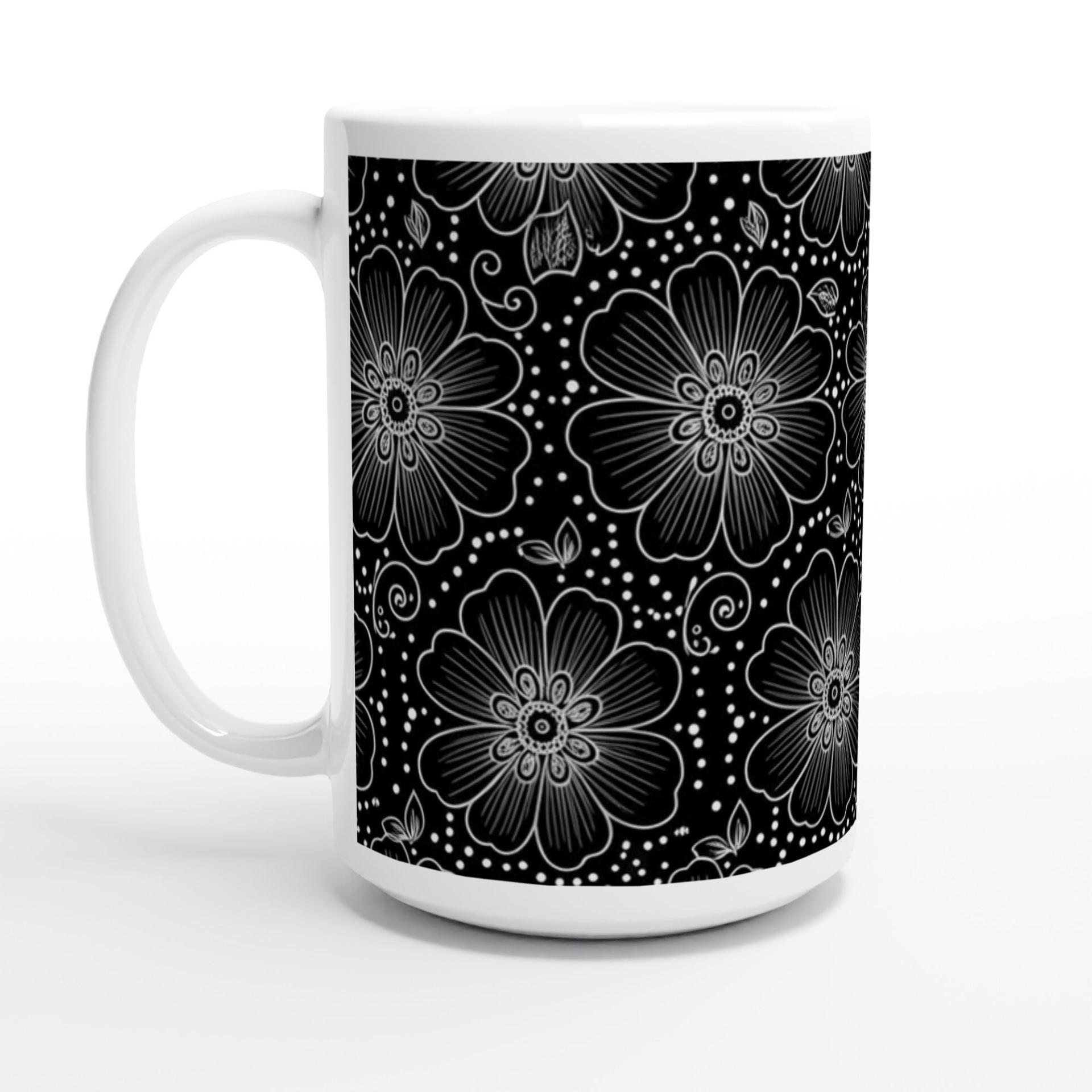 Floral Cups -  Large and Small Ceramic Mugs