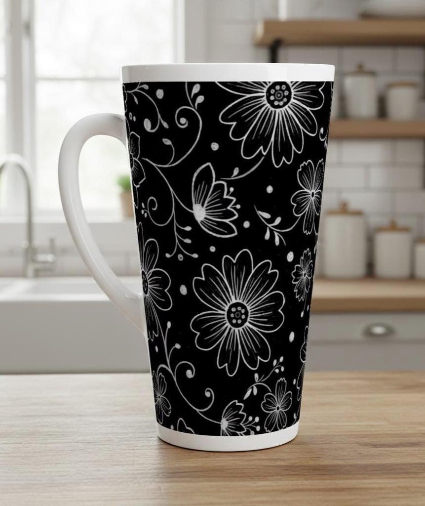 Latte 17oz Ceramic Mug - Coffee or Tea Cup, Extra Tall