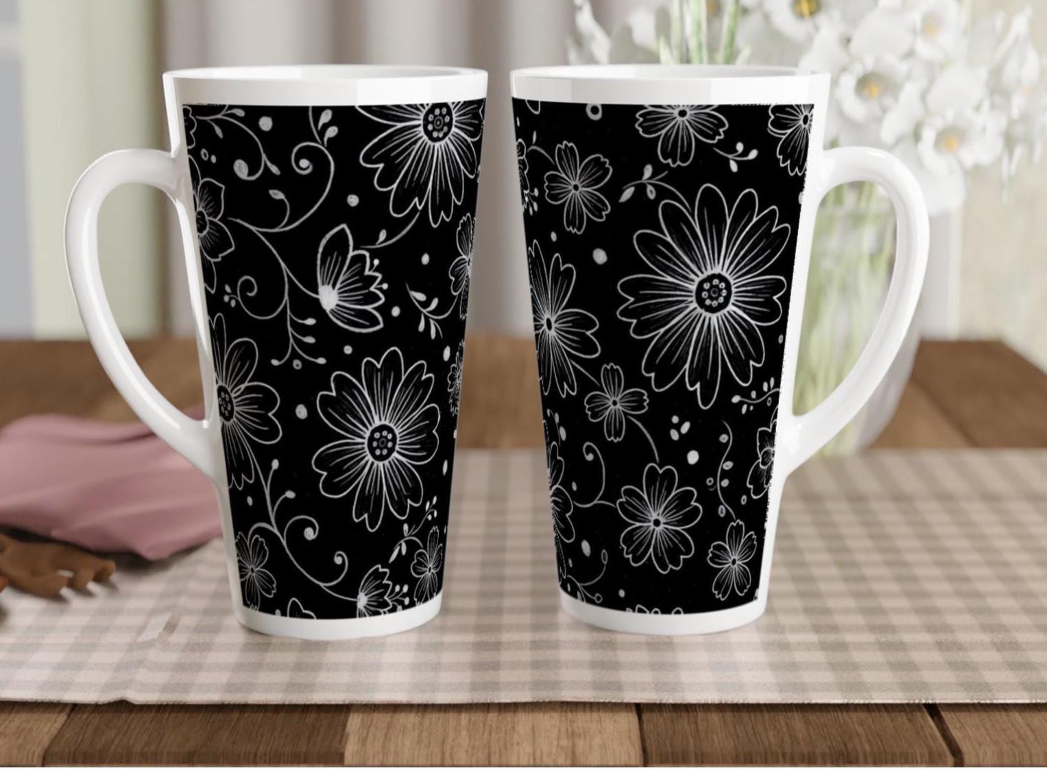 Latte 17oz Ceramic Mug - Coffee or Tea Cup, Extra Tall