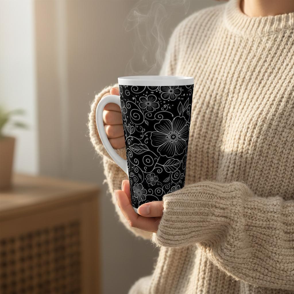 Latte 17oz Ceramic Mug - Coffee or Tea Cup, Extra Tall