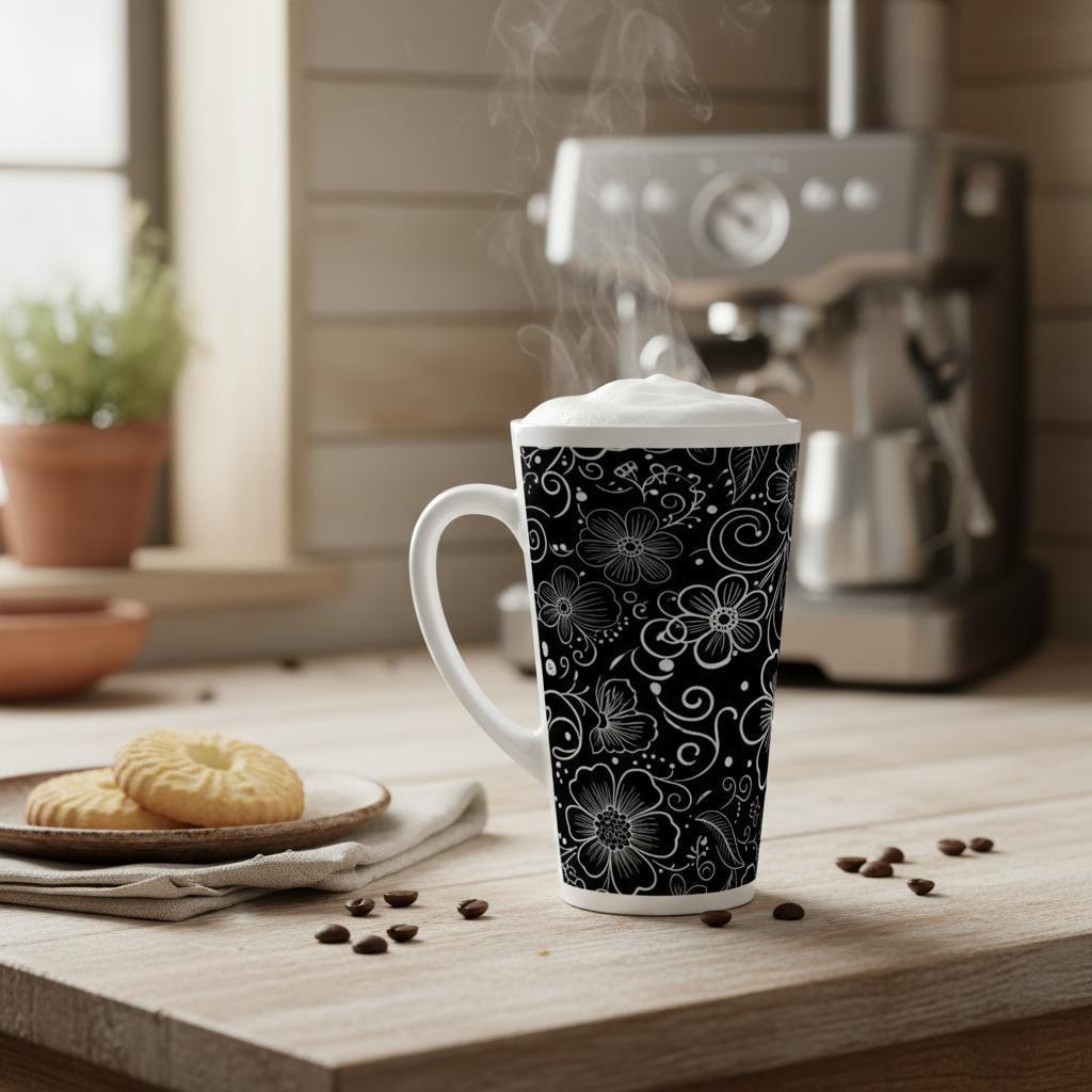 Latte 17oz Ceramic Mug - Coffee or Tea Cup, Extra Tall