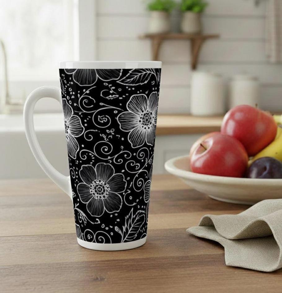 Latte 17oz Ceramic Mug - Coffee or Tea Cup, Extra Tall