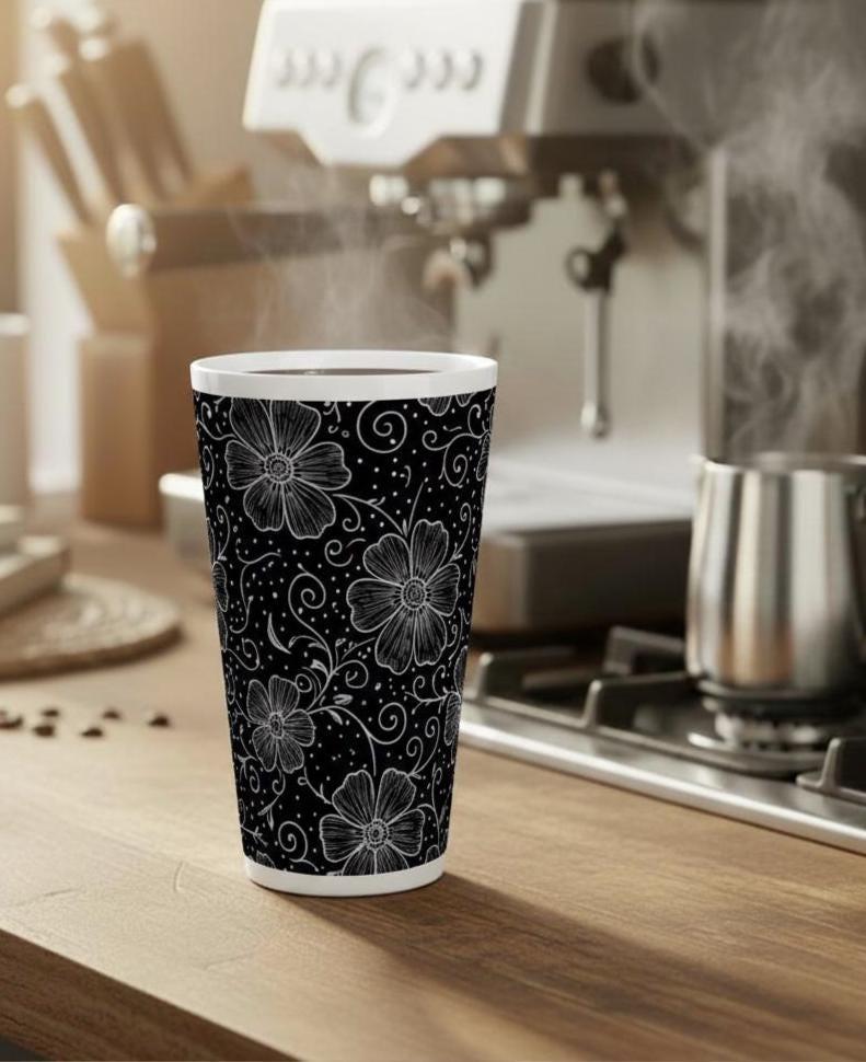 Latte 17oz Ceramic Mug - Coffee or Tea Cup, Extra Tall