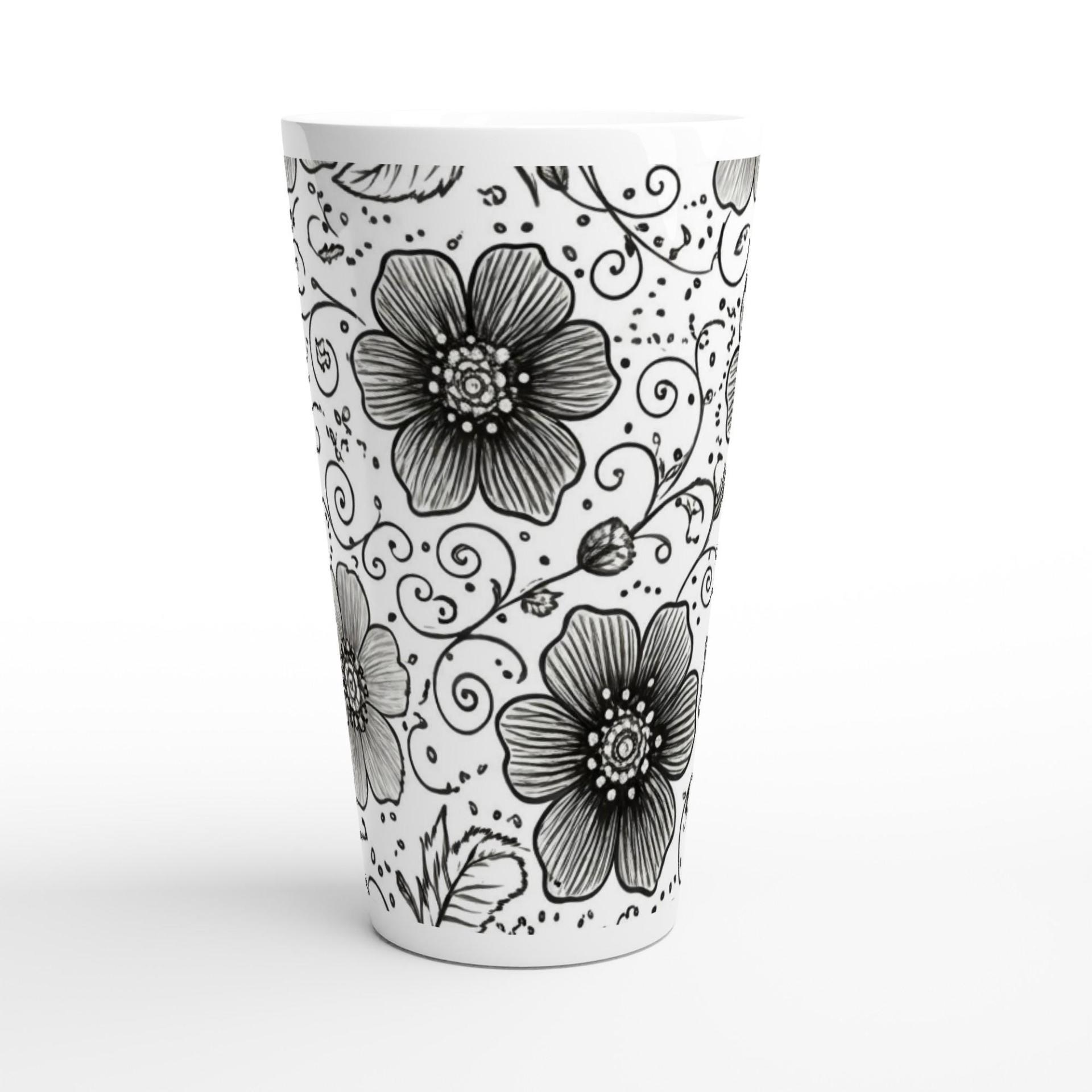 Latte 17oz Ceramic Mug - Coffee or Tea Cup, Extra Tall