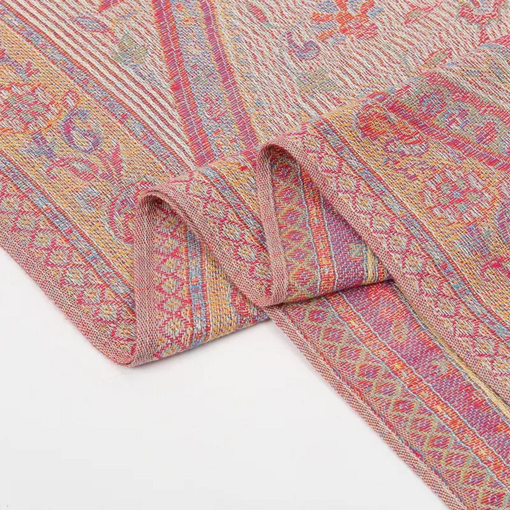 Soft Pashmina Shawl & Scarf for Women, Jacquard Brocade, Shawl, Sarong or Head Wraps