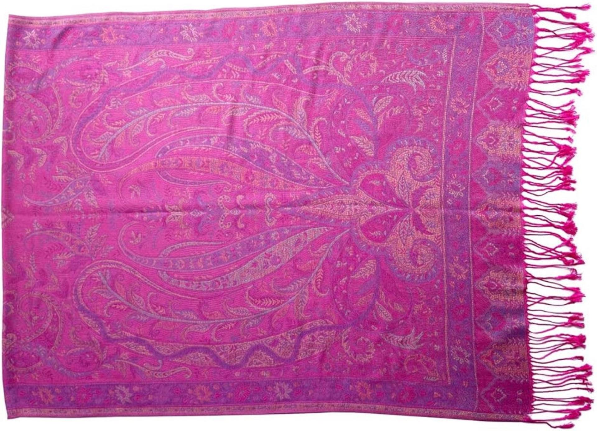 Reversible Soft Pashmina Shawl & Scarf for Women, Jacquard Brocade, Shawl, Sarong or Head Wraps