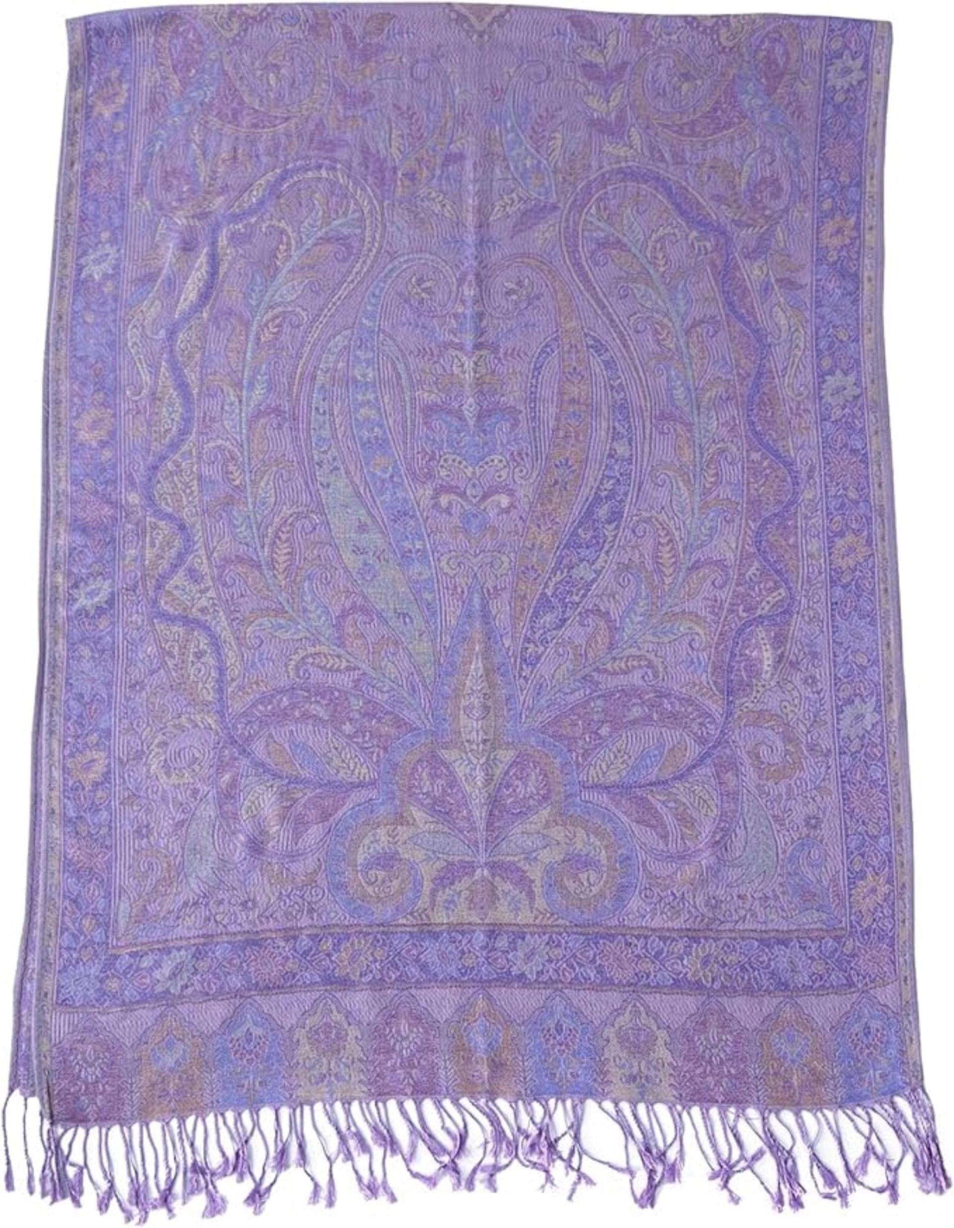 Reversible Soft Pashmina Shawl & Scarf for Women, Jacquard Brocade, Shawl, Sarong or Head Wraps
