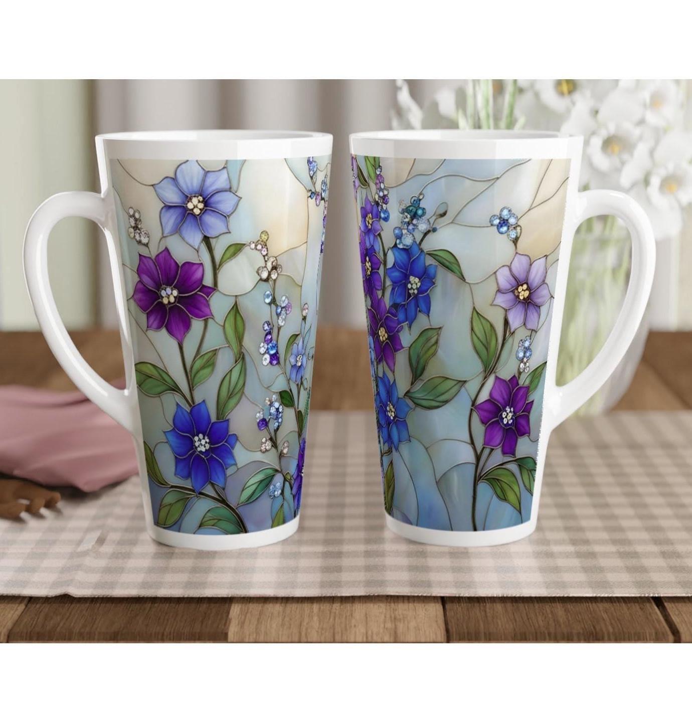Latte 17oz Ceramic Mug - Coffee or Tea Cup, Extra Tall