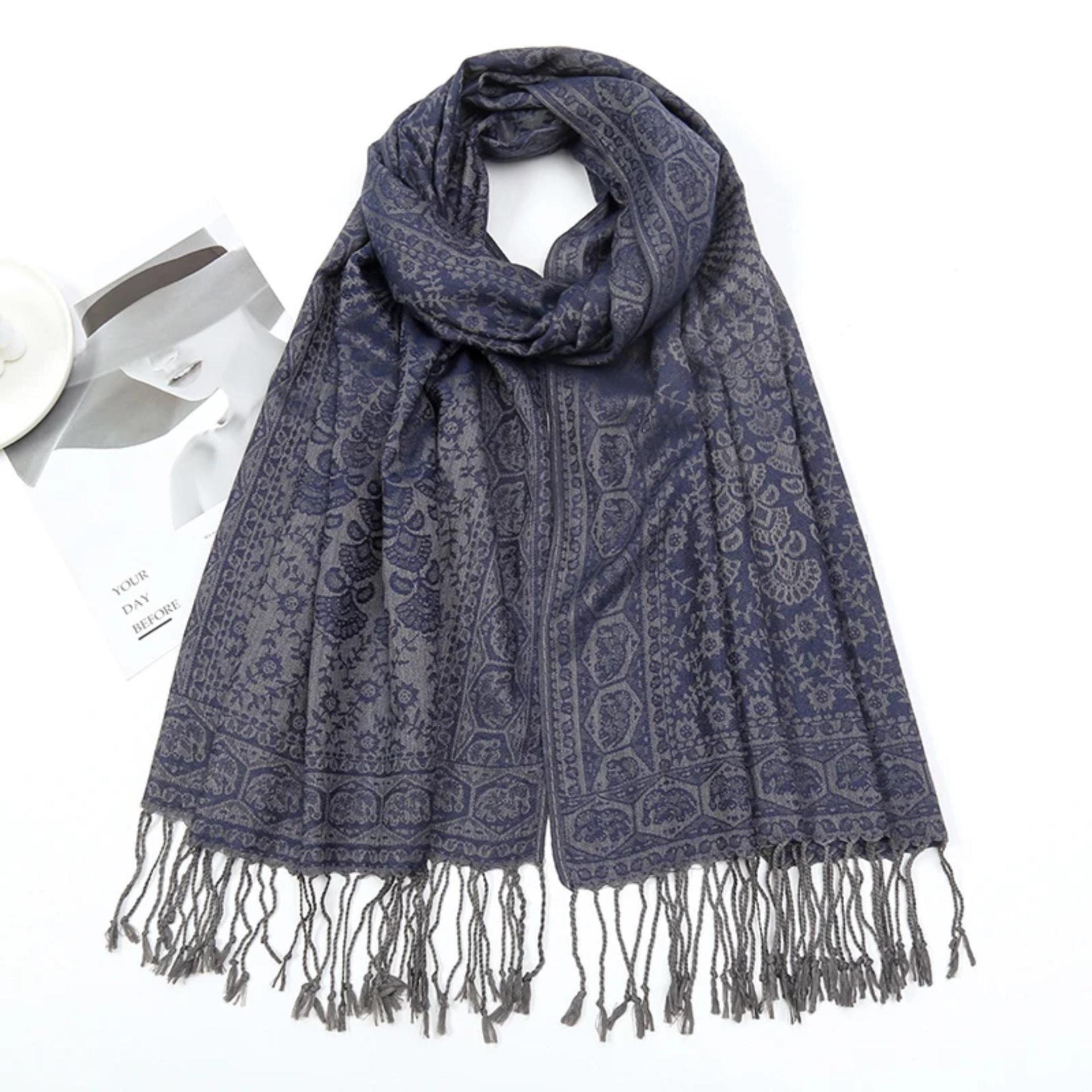 Soft Pashmina Shawl & Scarf for Women, Wide Scarf, Sarong or Head Wraps