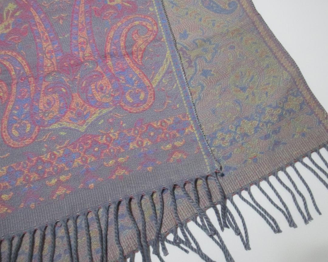 Thick Pashmina Shawl & Scarf for Women, Jacquard Brocade, Blanket Shawl