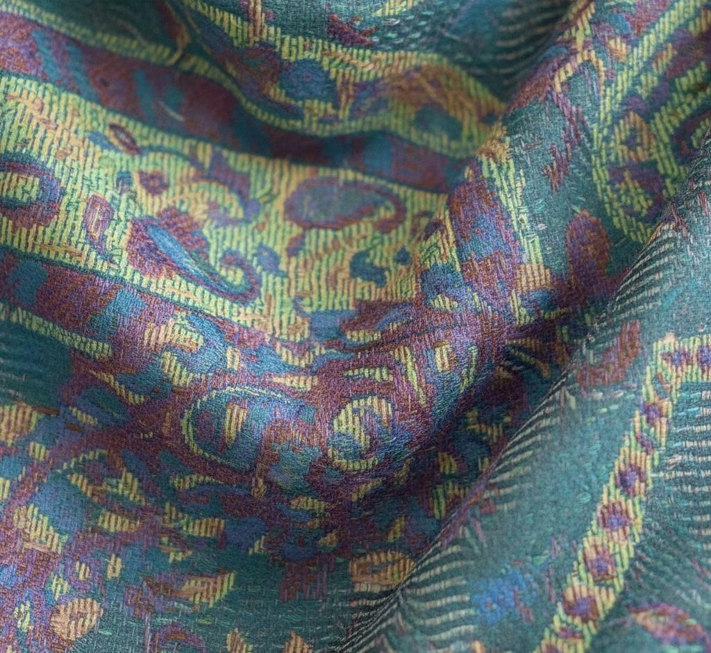 Soft Pashmina Shawl & Scarf for Women, Jacquard Brocade, Shawl, Sarong or Head Wraps