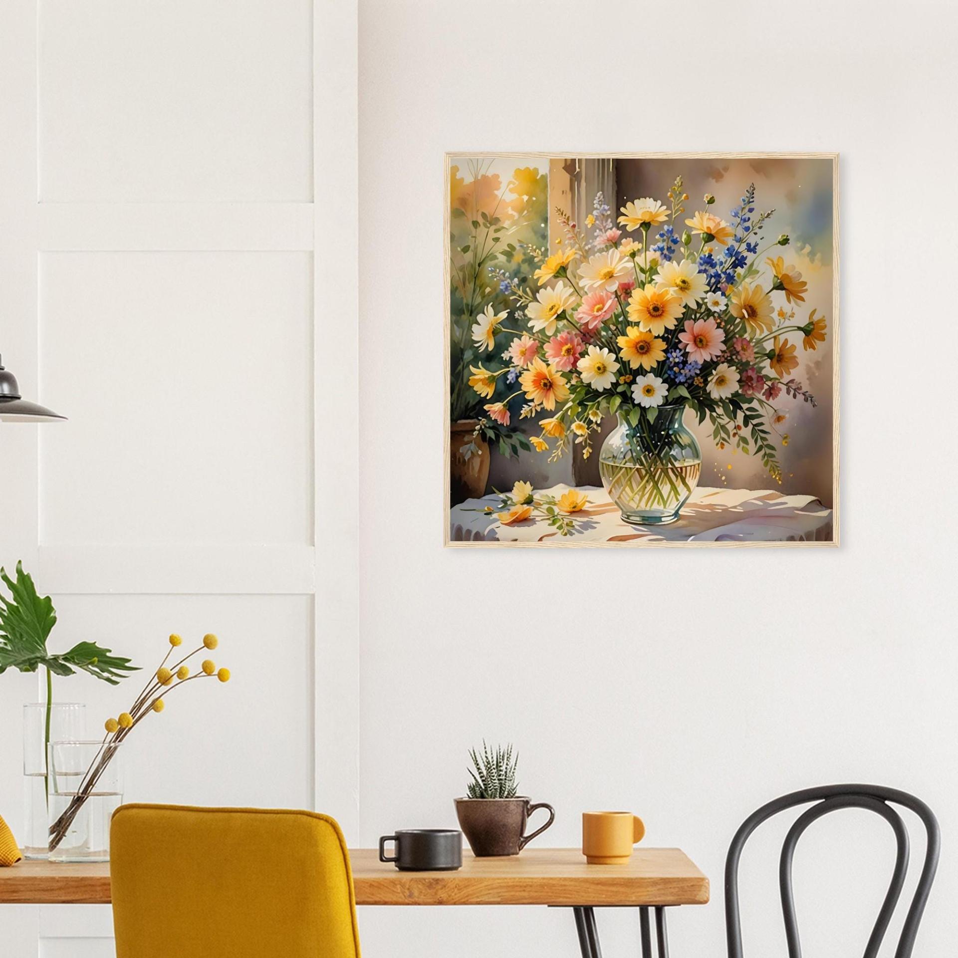 Floral Print - Framed or Unframed - Original Art - Print on Paper