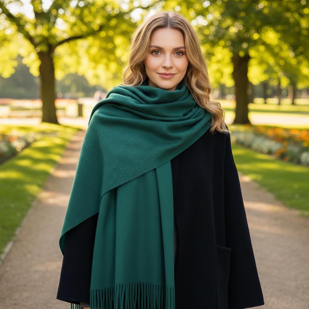 20 Colors - Blanket Scarf and Shawl - Super Soft Wool Blend Wrap