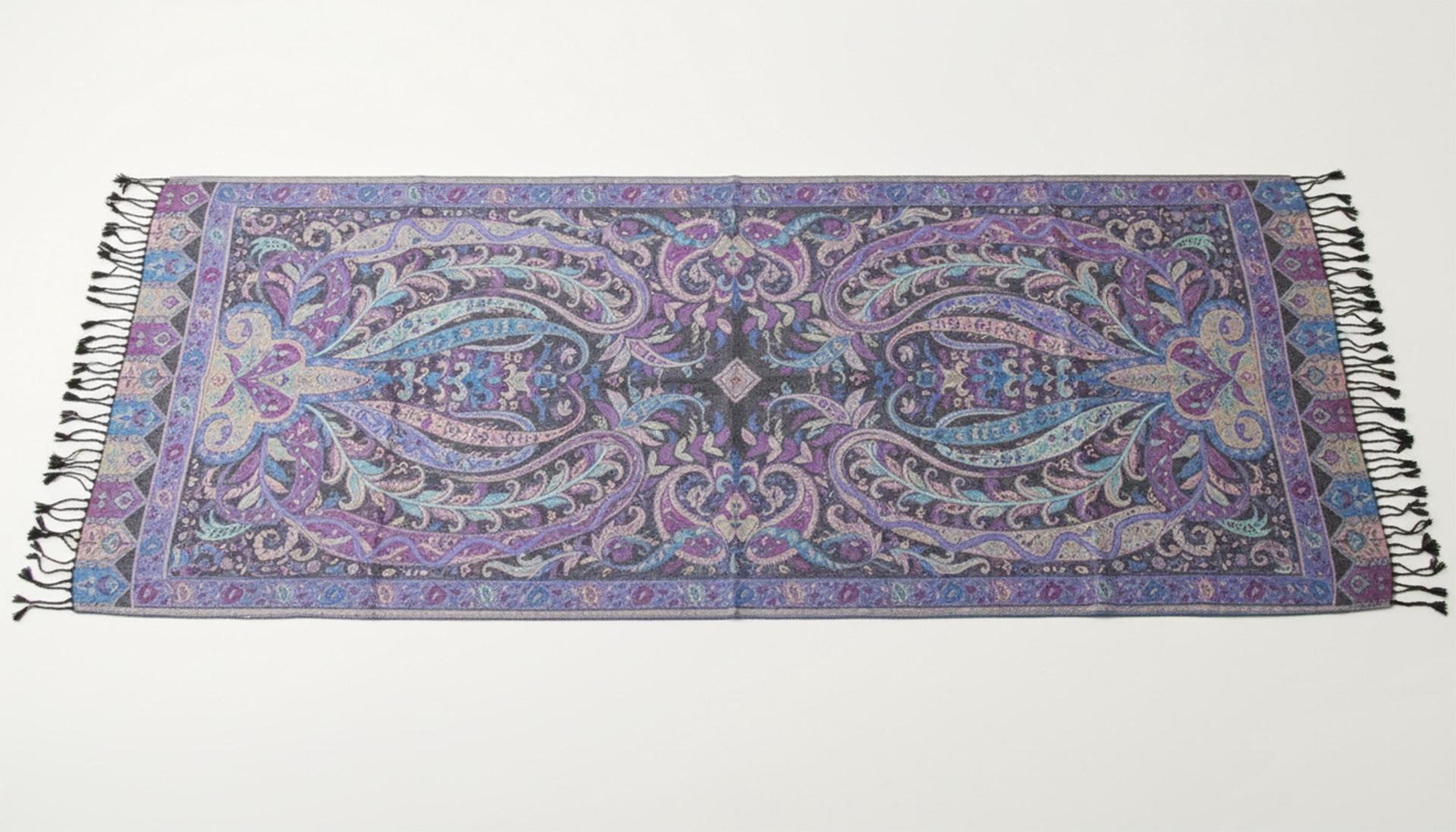 Reversible Soft Pashmina Shawl & Scarf for Women, Jacquard Brocade, Shawl, Sarong or Head Wraps