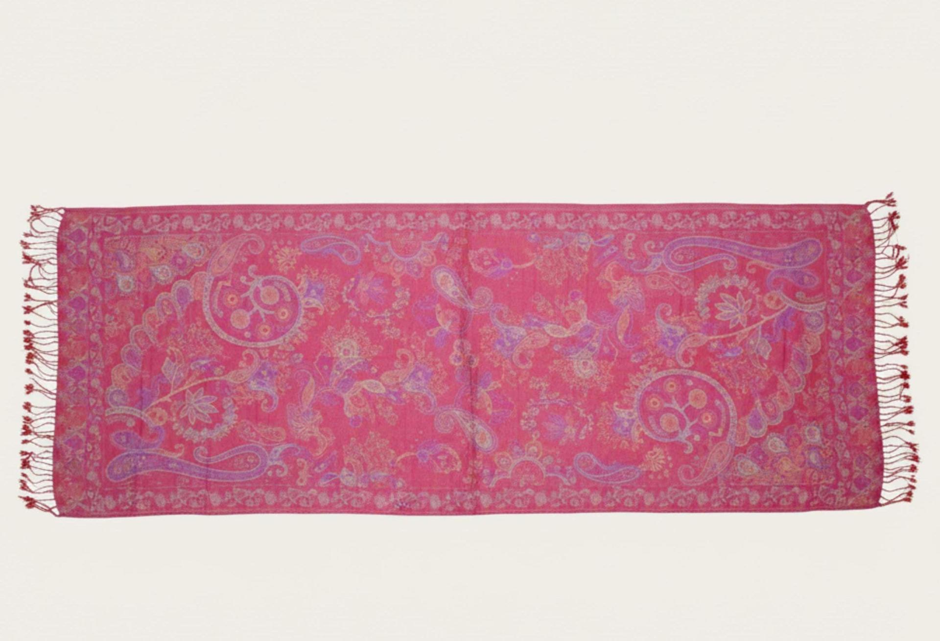 Reversible Soft Pashmina Shawl & Scarf for Women, Jacquard Brocade, Shawl, Sarong or Head Wraps