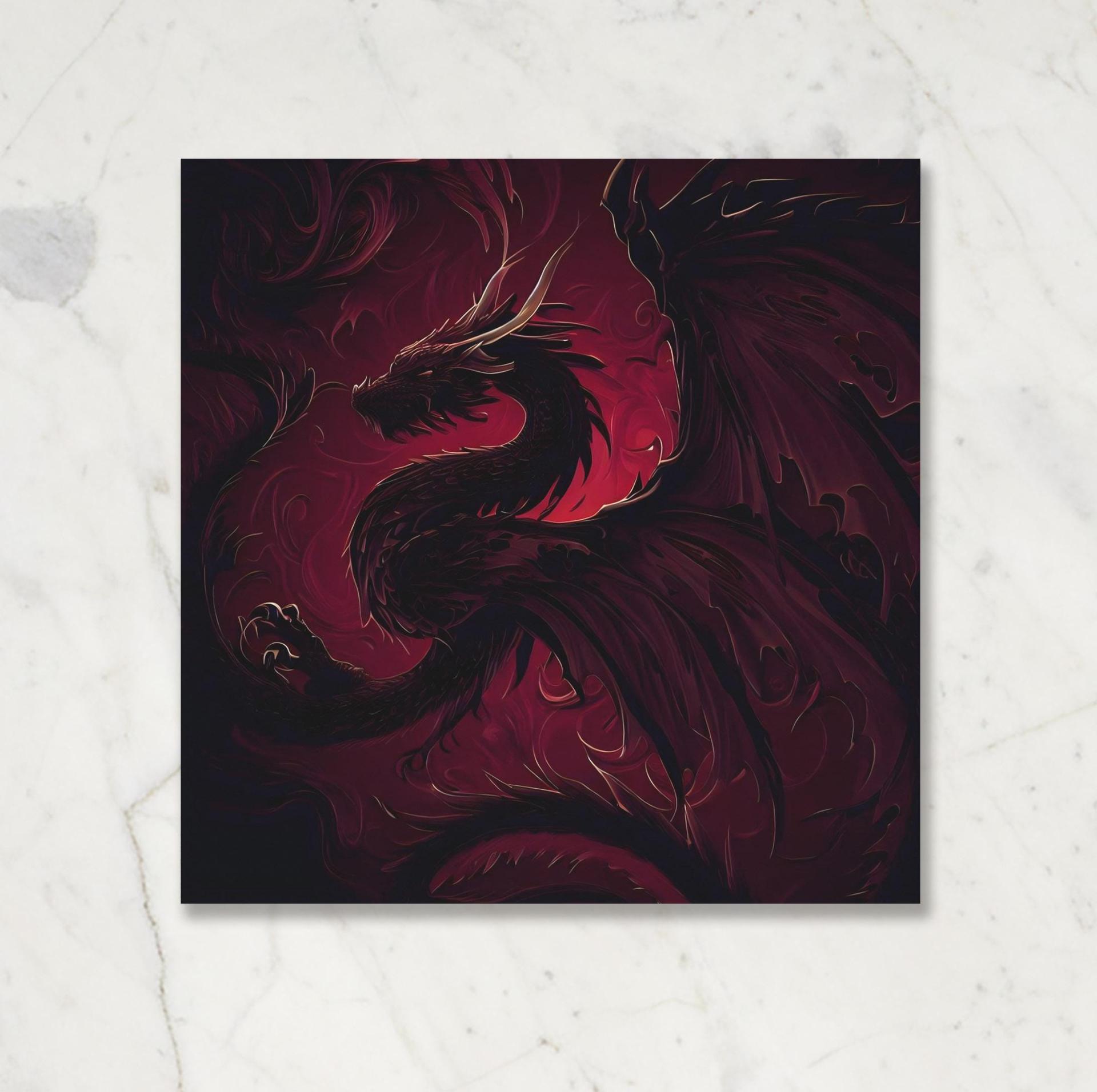 Dragon - Greeting Cards, Birthday Card, Large Notecards