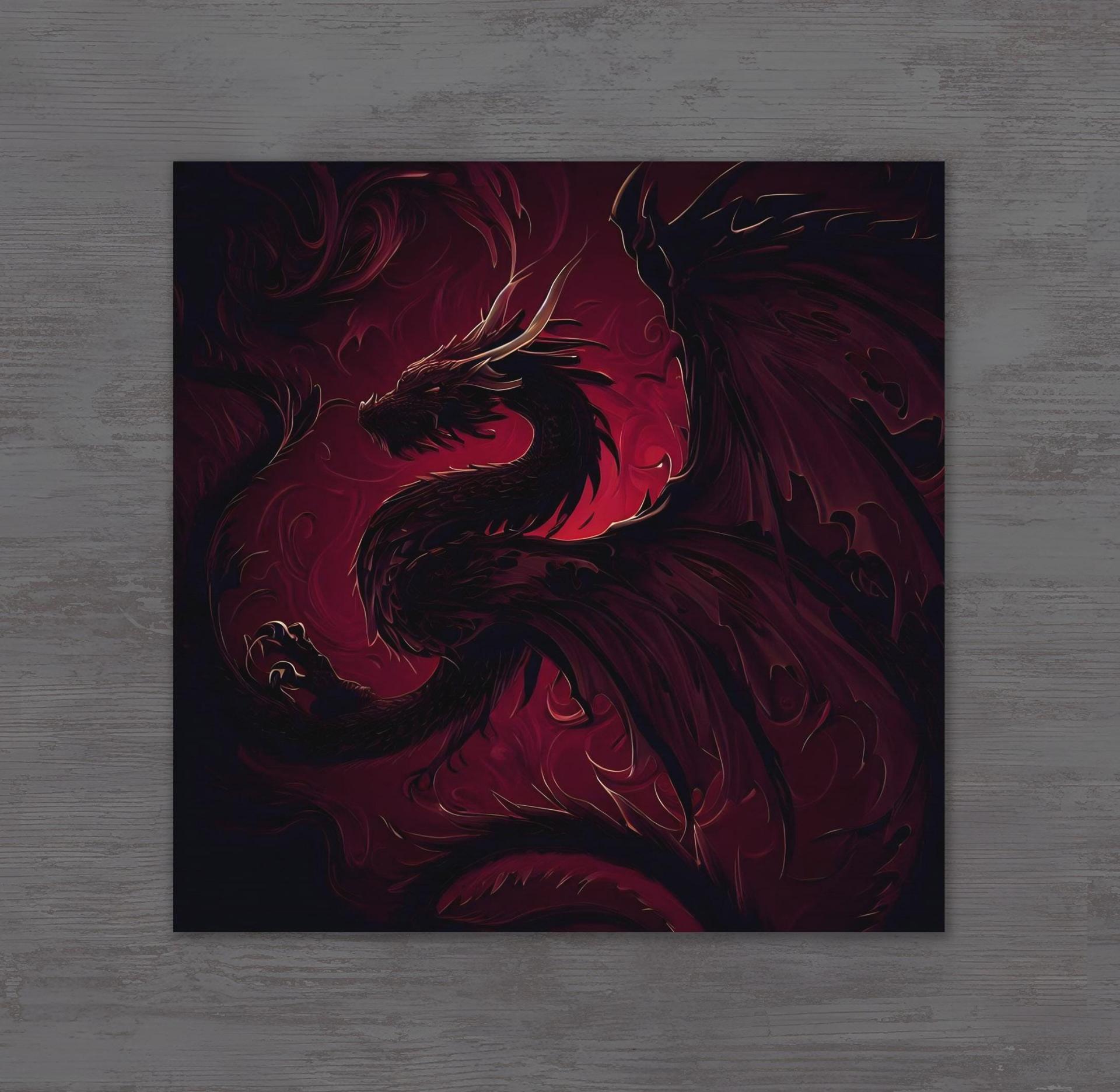 Dragon - Greeting Cards, Birthday Card, Large Notecards