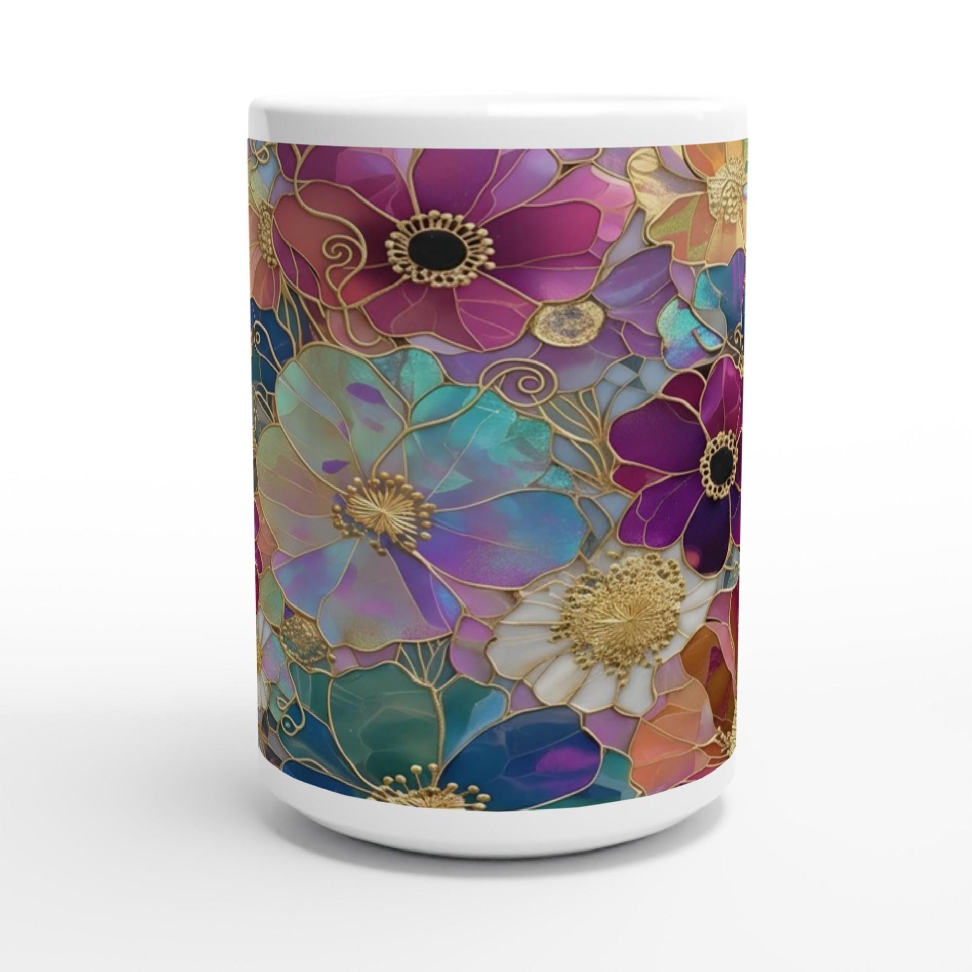 Floral Cups -  Large and Small Ceramic Mugs