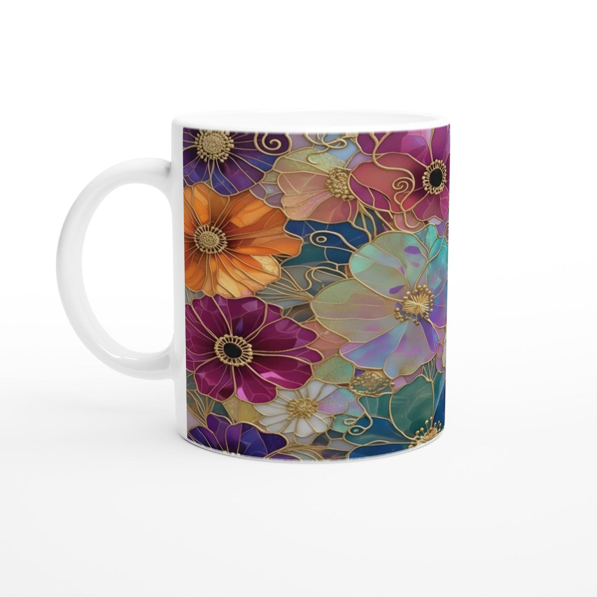 Floral Cups -  Large and Small Ceramic Mugs