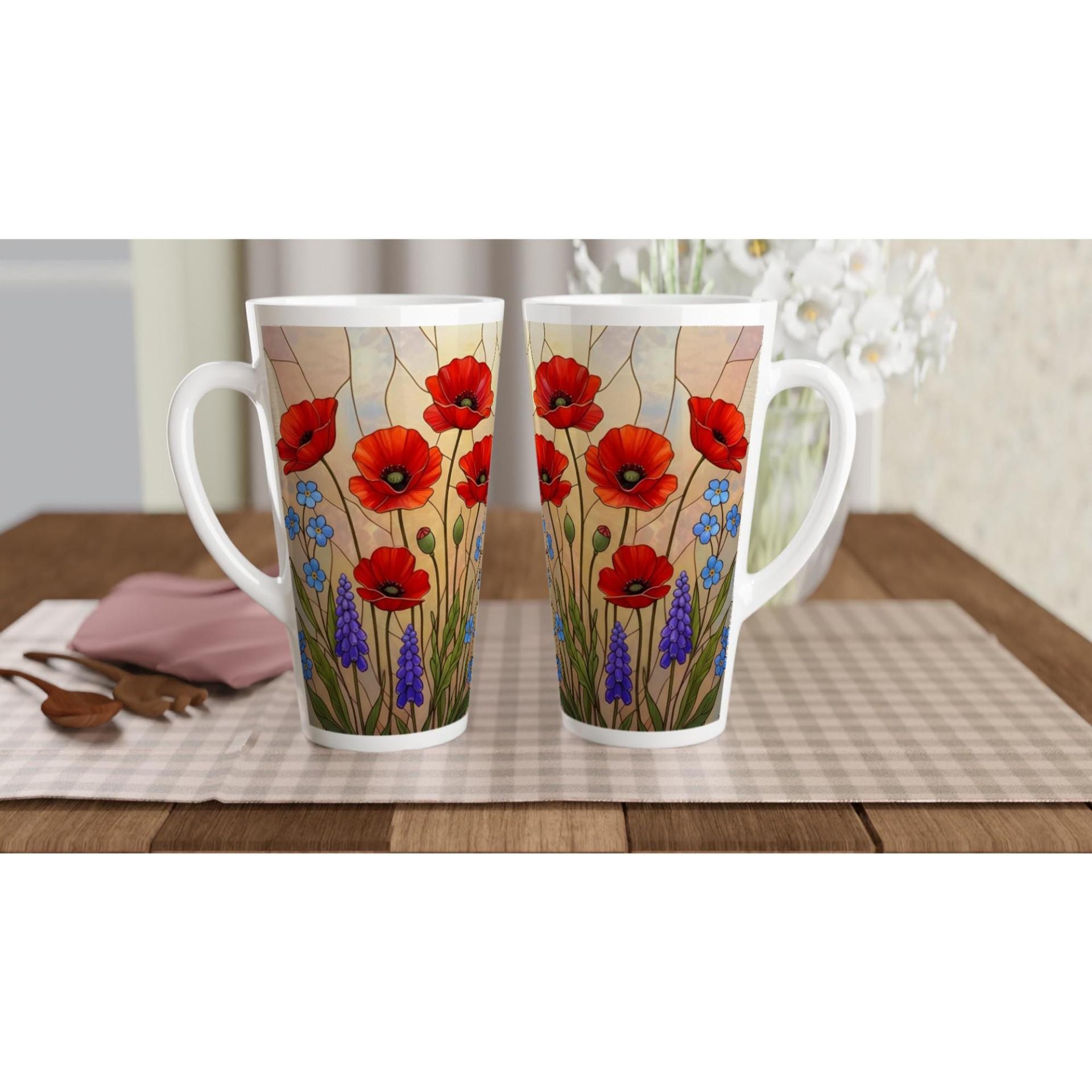 Latte 17oz Ceramic Mug - Coffee or Tea Cup, Extra Tall