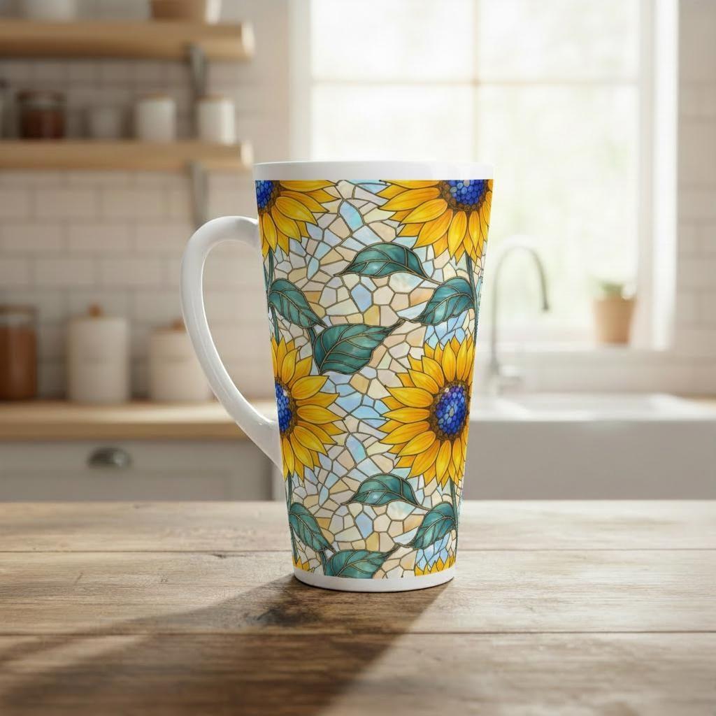 Latte 17oz Ceramic Mug - Coffee or Tea Cup, Extra Tall