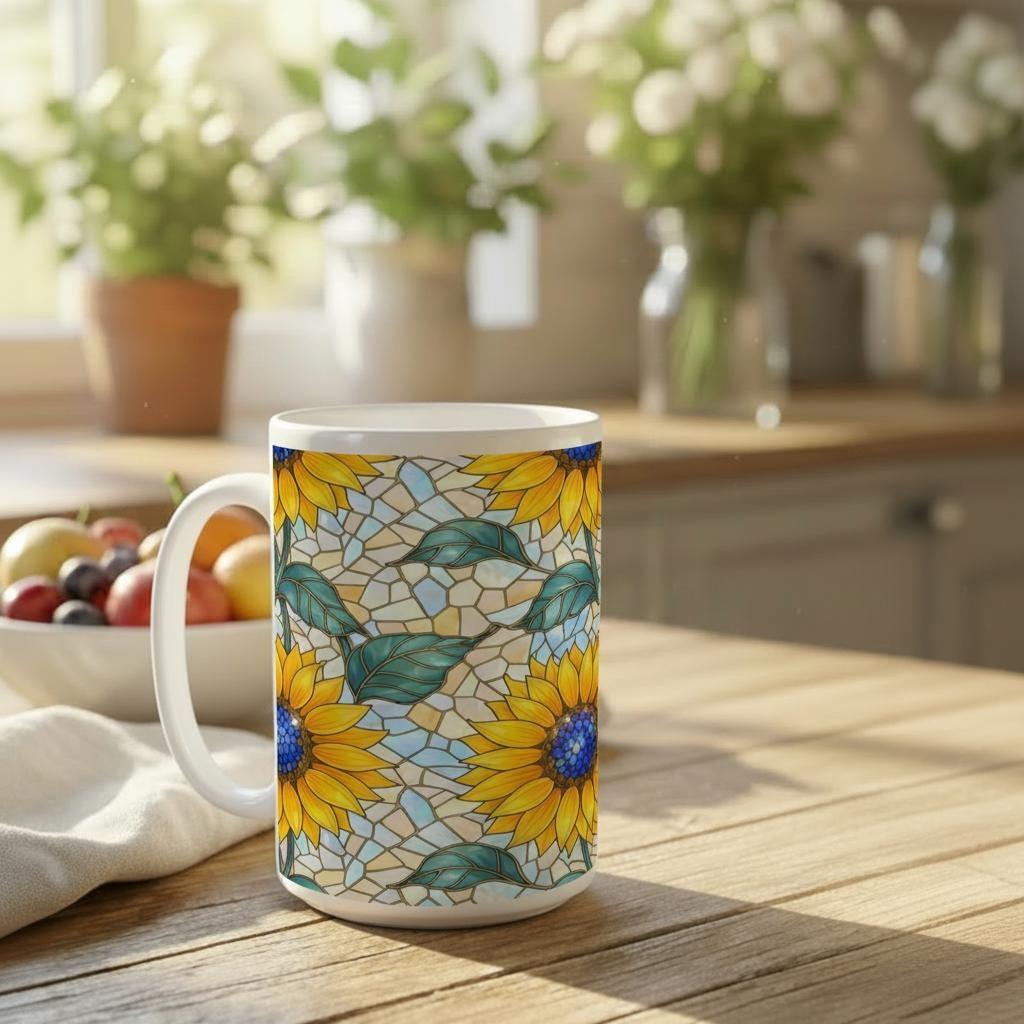 Floral Cups -  Large and Small Ceramic Mugs