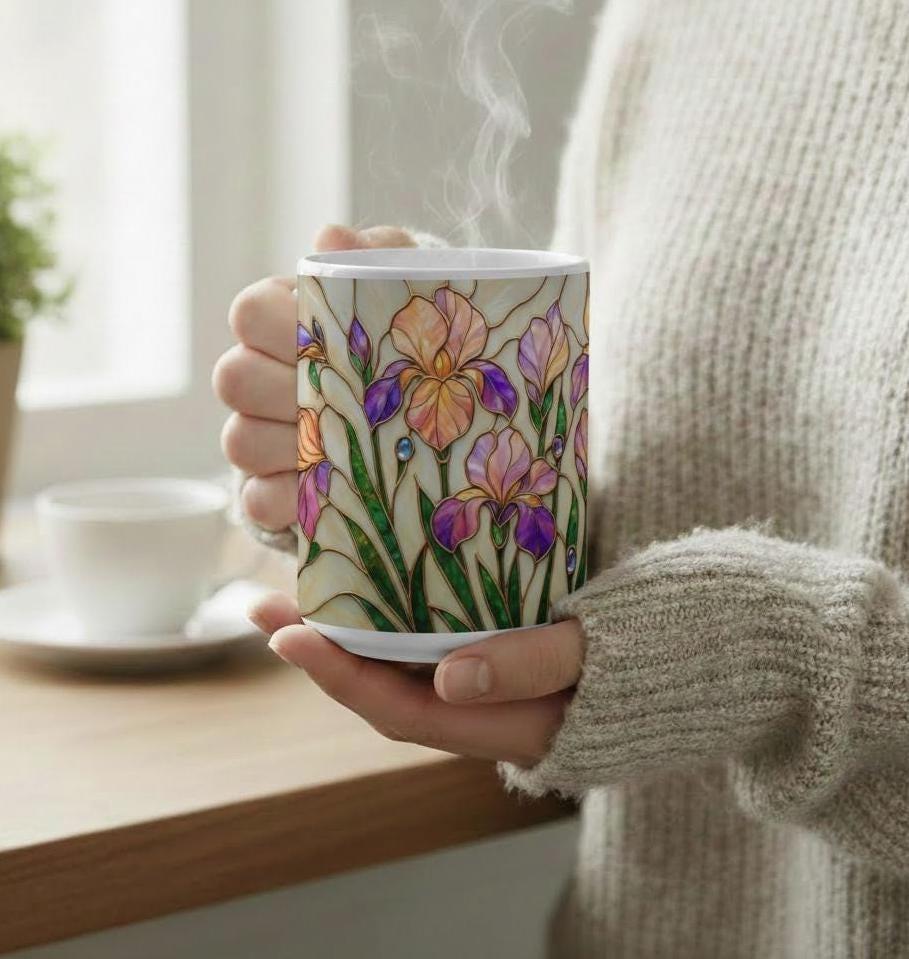 Floral Cups -  Large and Small Ceramic Mugs