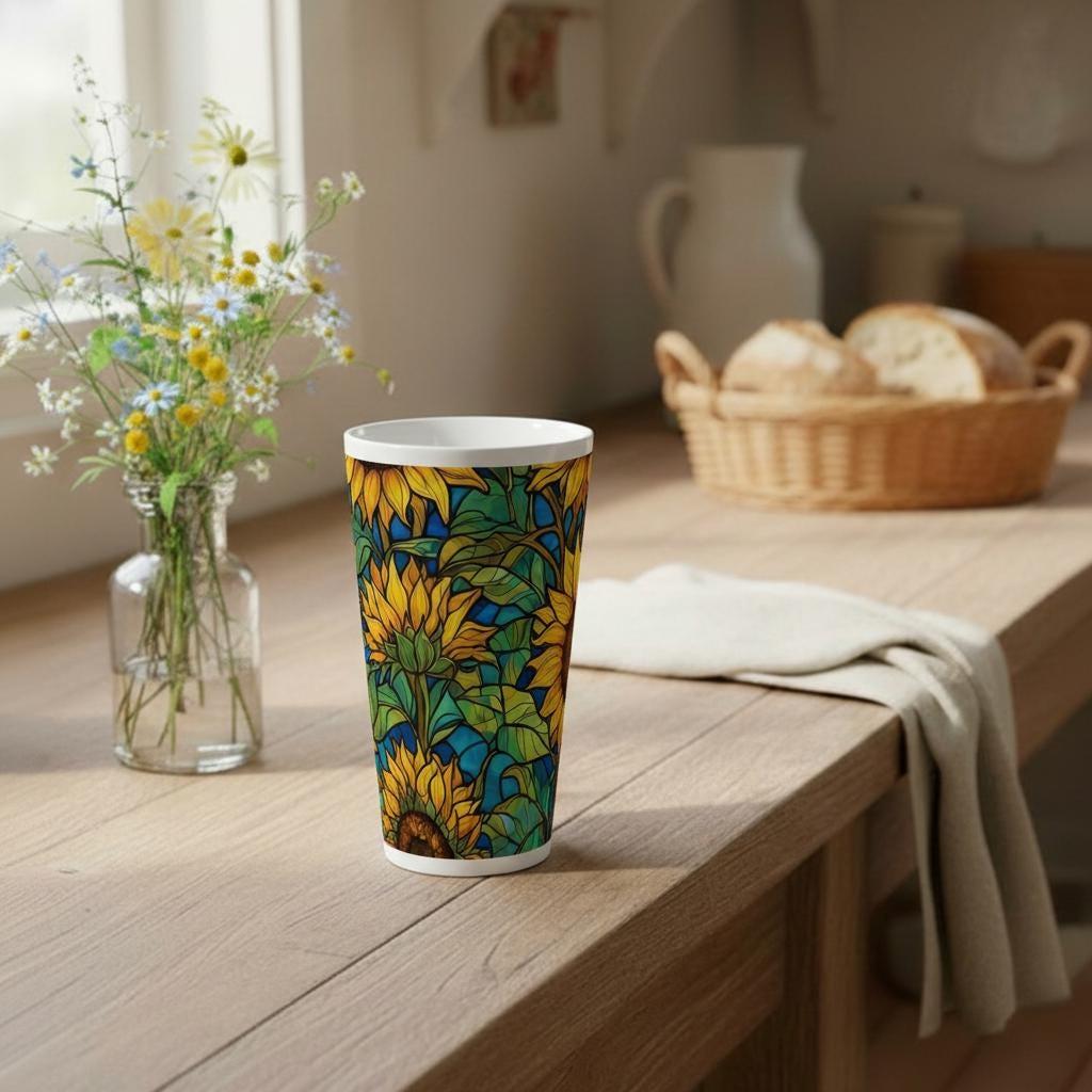 Latte 17oz Ceramic Mug - Coffee or Tea Cup, Extra Tall