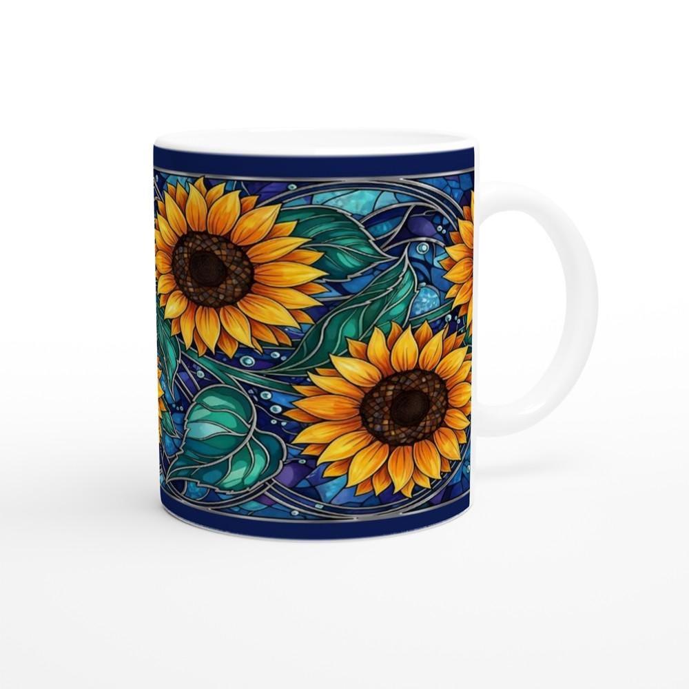 Sunflower Mug - Floral Cups -  Large and Small Ceramic Mugs