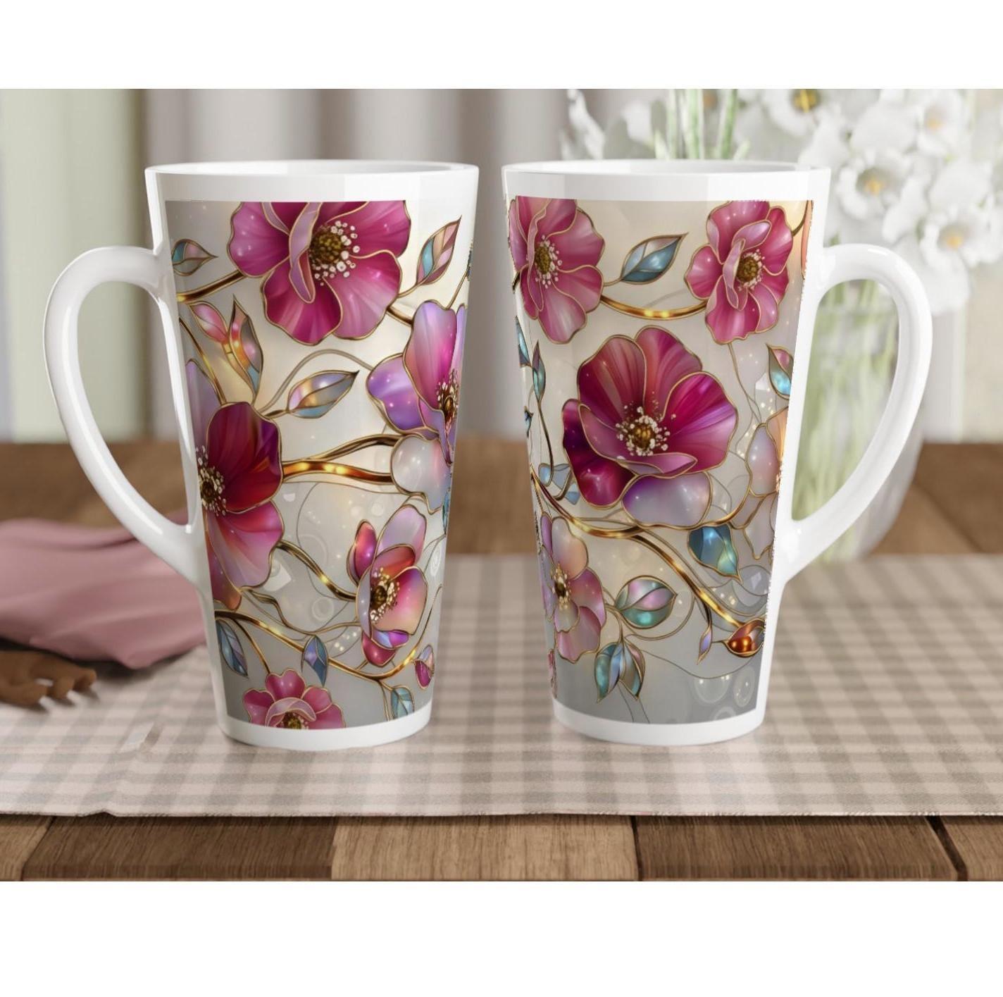 Latte 17oz Ceramic Mug - Coffee or Tea Cup, Extra Tall