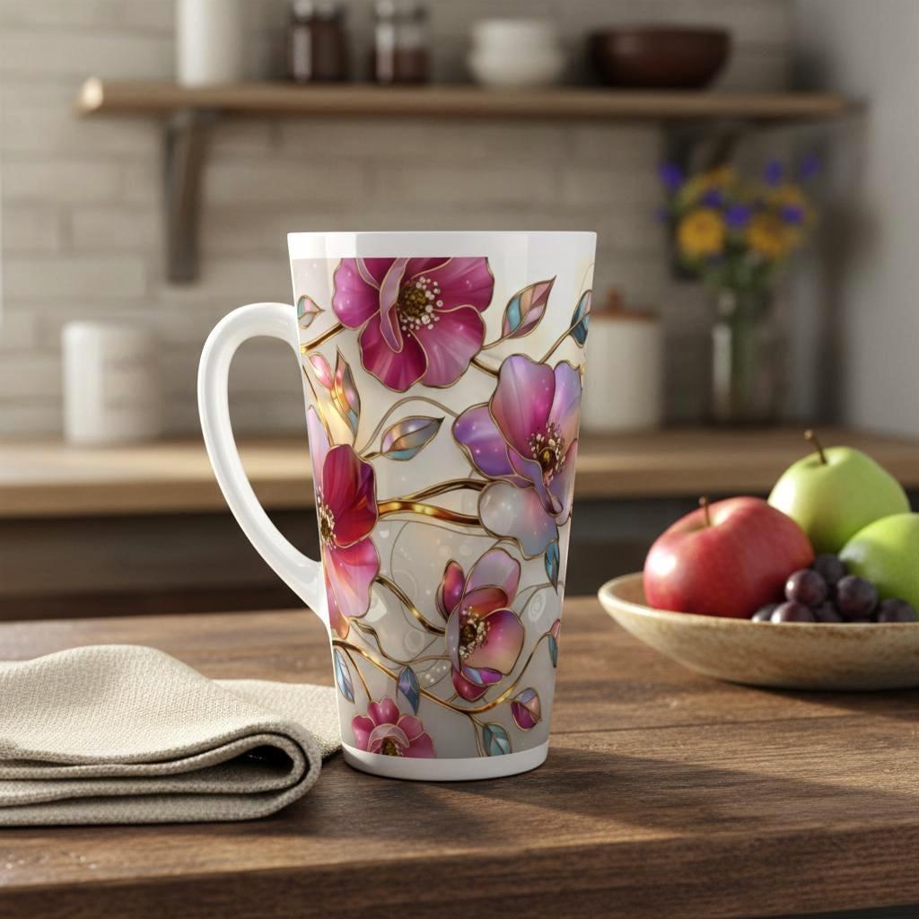 Latte 17oz Ceramic Mug - Coffee or Tea Cup, Extra Tall